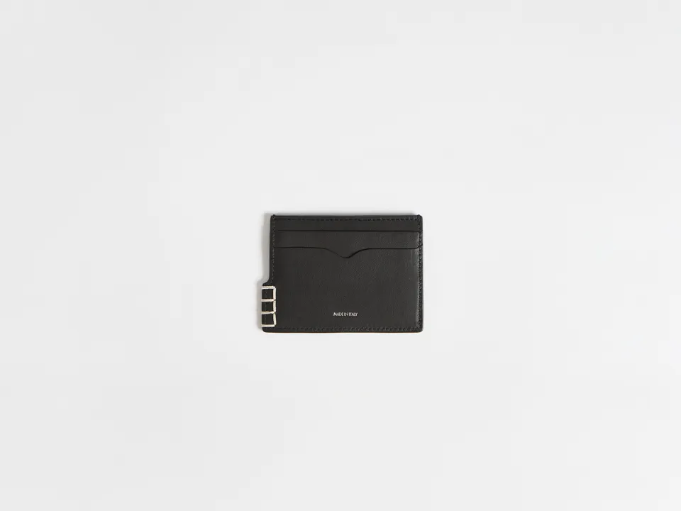 J.W.Anderson Loafer Card Holder Kartenetui Schwarz Leder