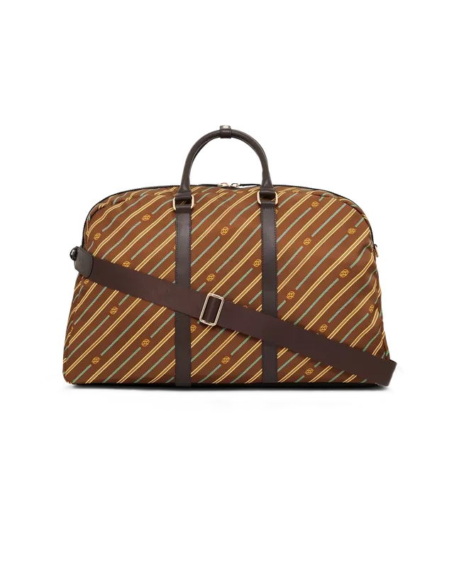 Drôle De Monsieur Monogram Weekender Reisetasche Braun Nylon
