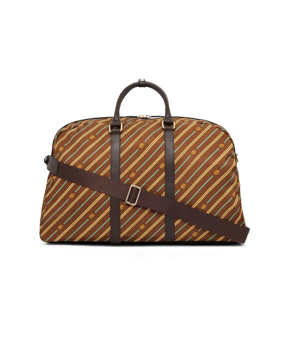 Drôle De Monsieur Monogram Weekender Reisetasche Braun Nylon