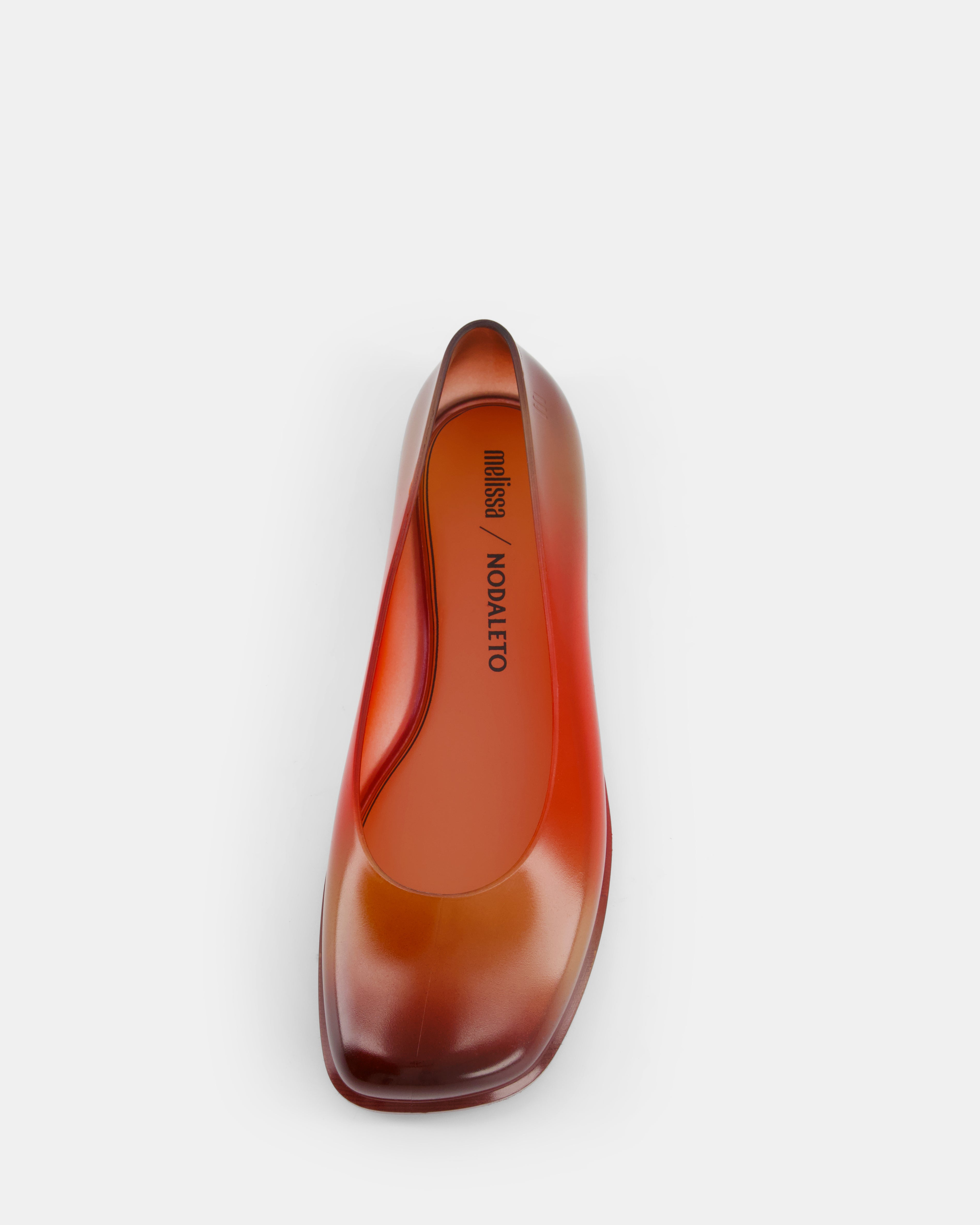 Nodaleto x Melissa Ruby Ballerinas Orange Tangerine Sunset