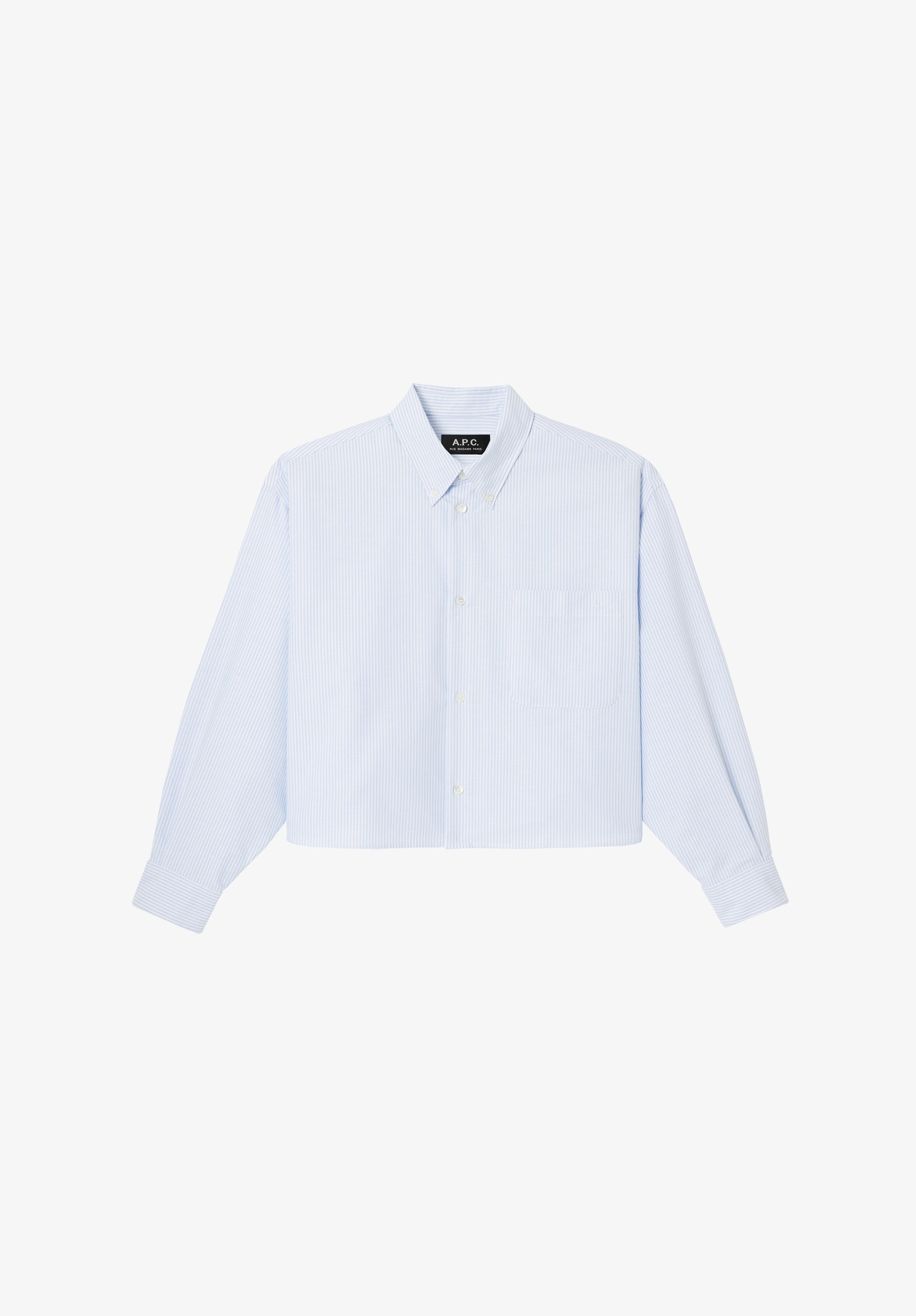 A.P.C. Sophia Button Down Hemd weiß Baumwolle 38