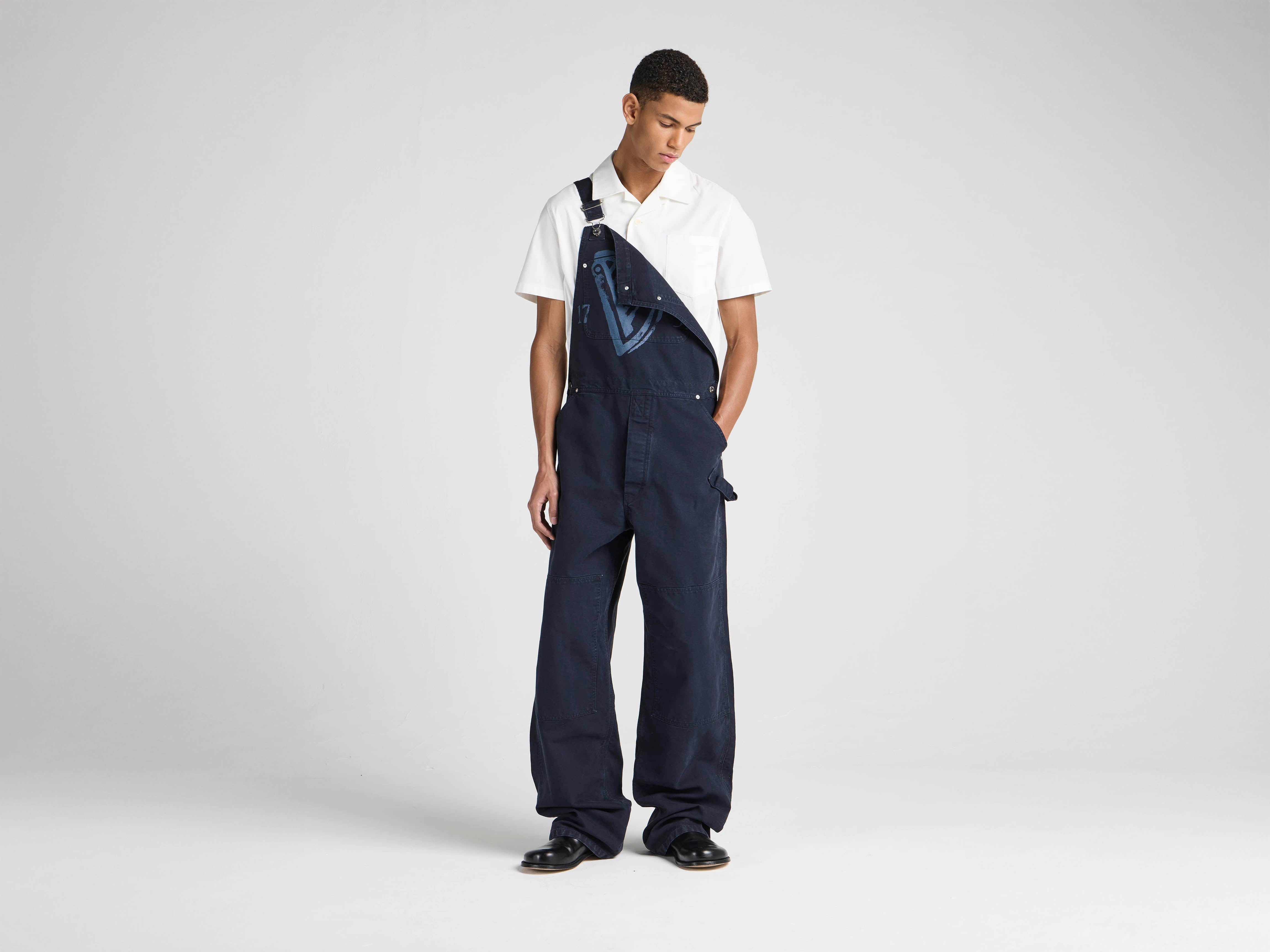 JW Anderson x Guinness Latzhose Indigo Baumwolle Unisex