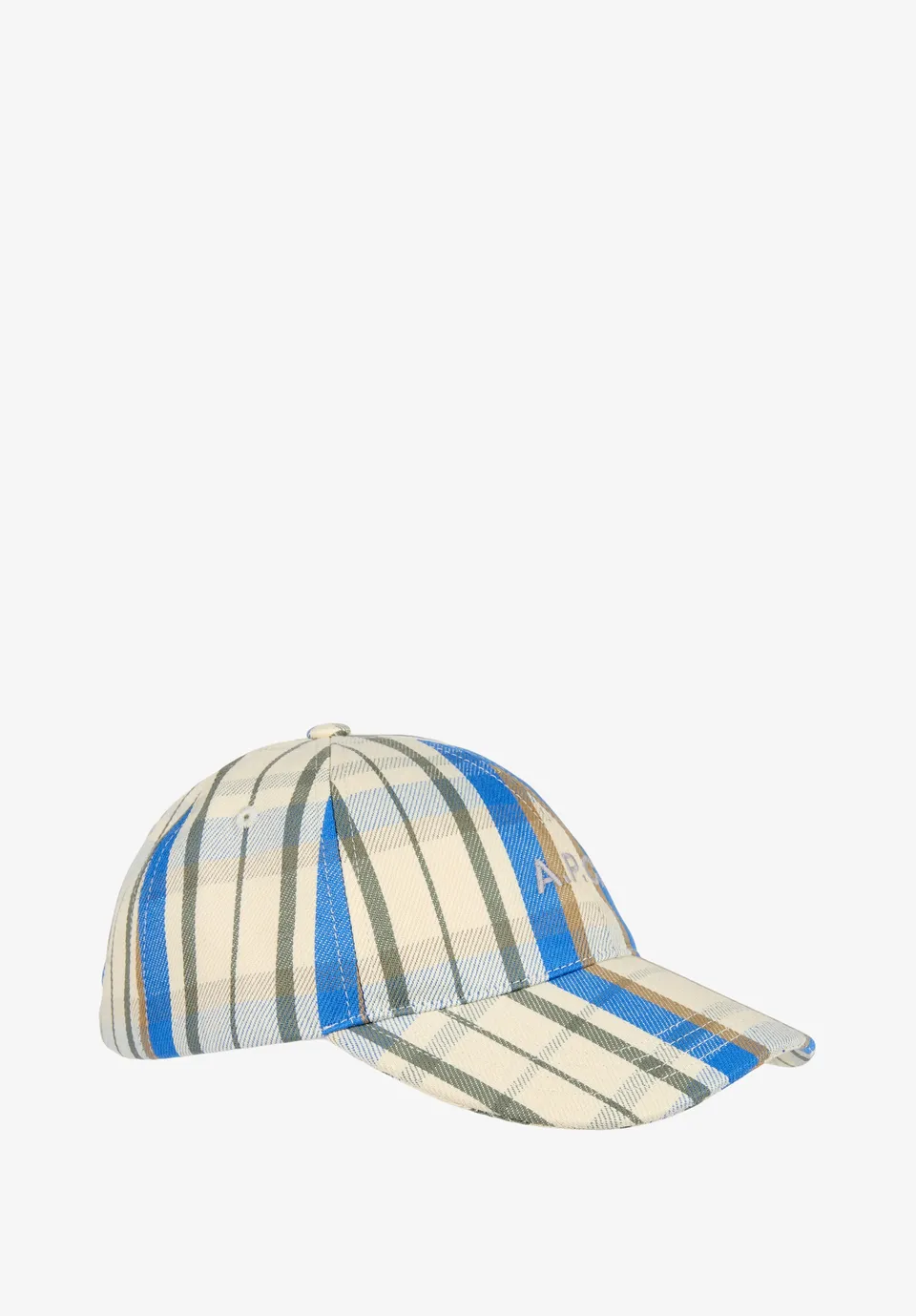 A.P.C. Kappe kariert 6-Panel Logo-Stick Unisex