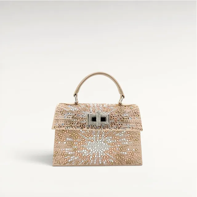 Gedebe Sophie Mini Satin Kristall Abendtasche 19cm