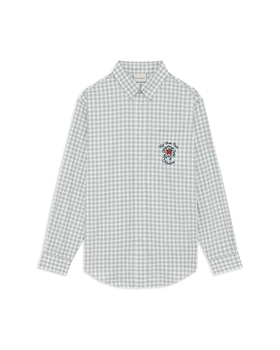 Drôle de Monsieur Chemise Carreaux Hemd Grün Baumwolle