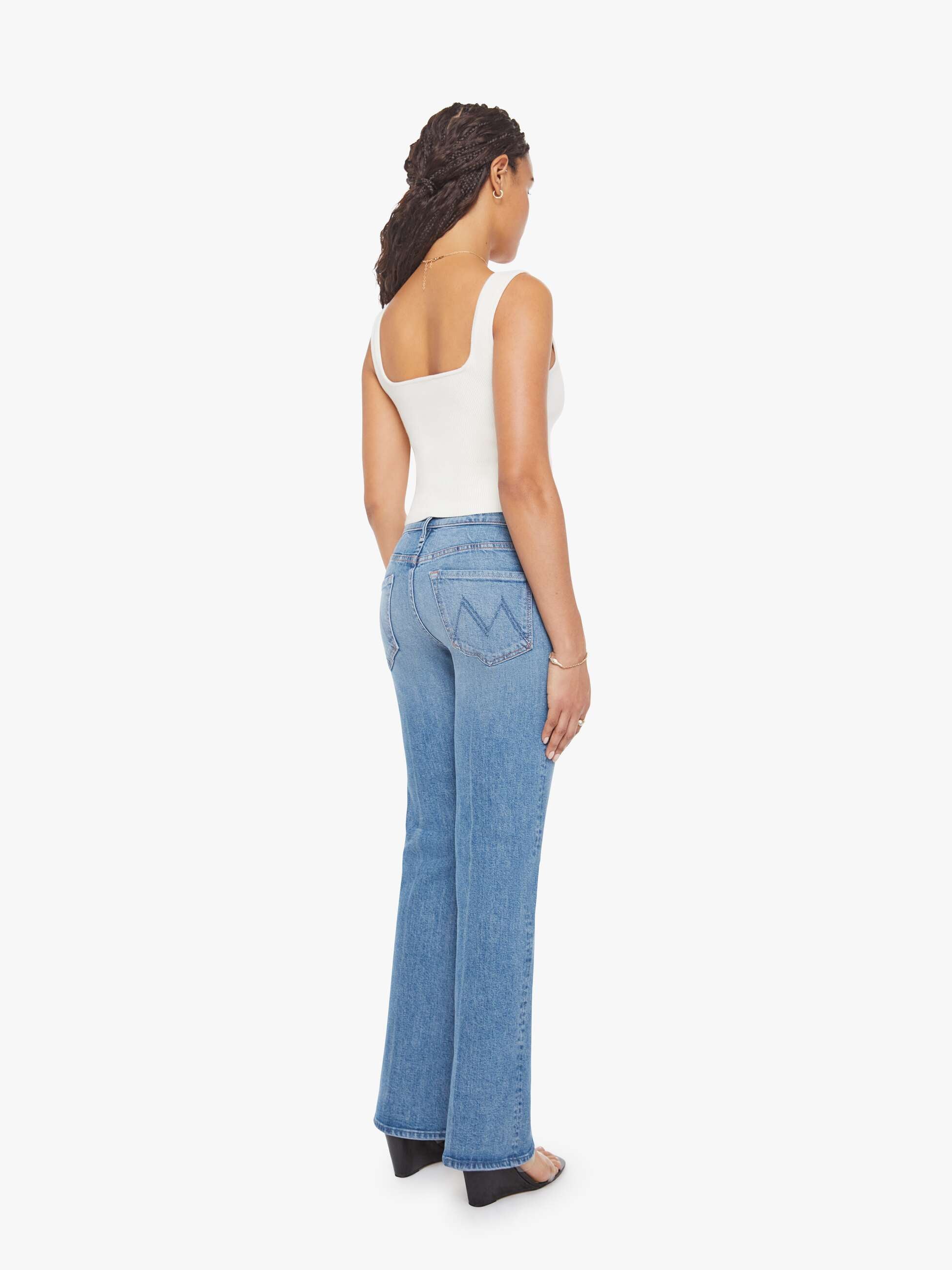 Mother The Lil Outsider Skimp Jeans Hokey Pokey Bootcut