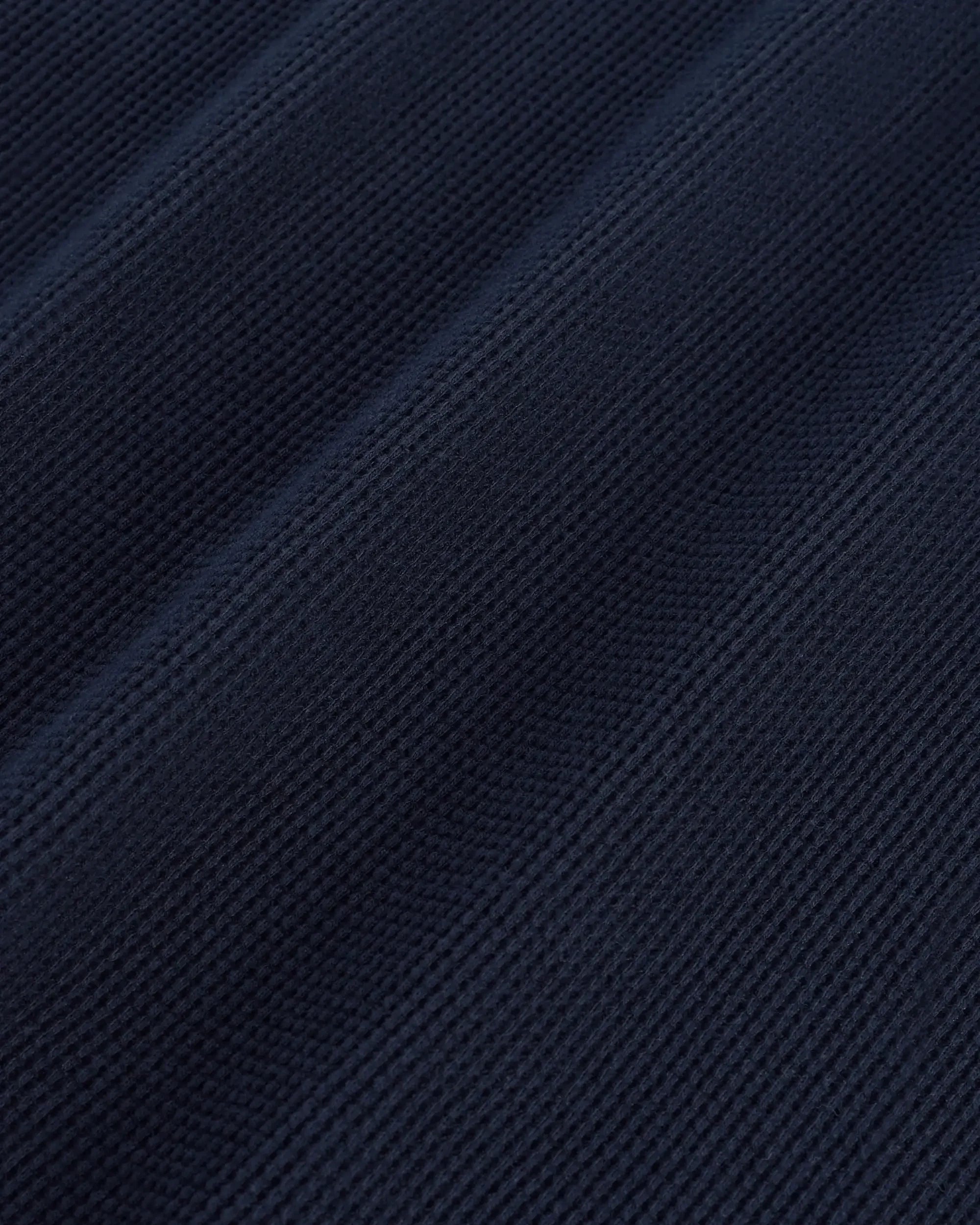 Drôle De Monsieur Waffle Longsleeve Navy Hanf Baumwolle