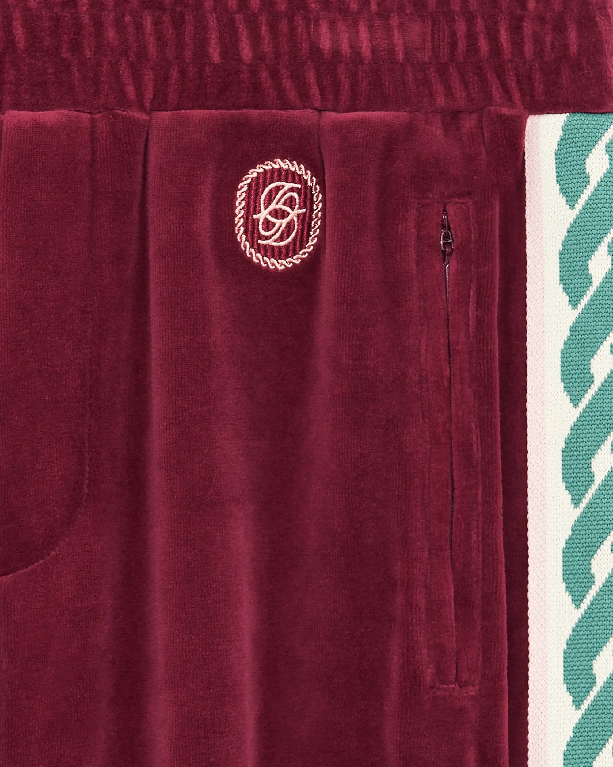 Drôle De Monsieur Tracksuits Le Track Pants Velours Hose Weinrot