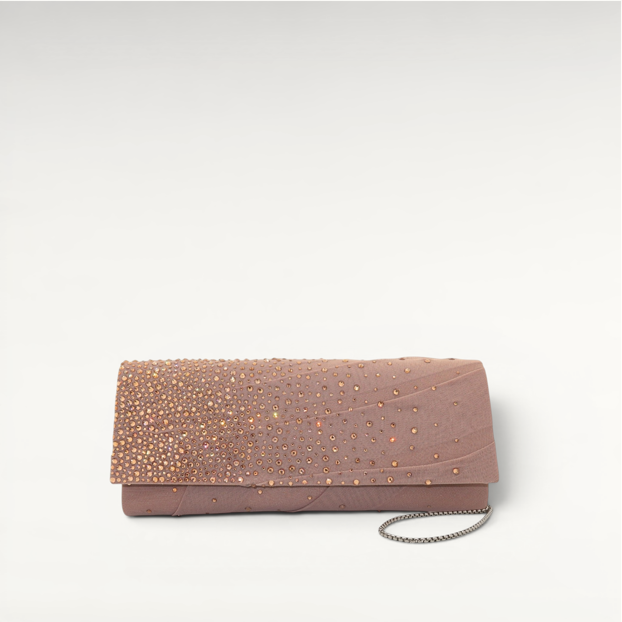 Gedebe Envelope Drapée Clutch Tüll Kristalle