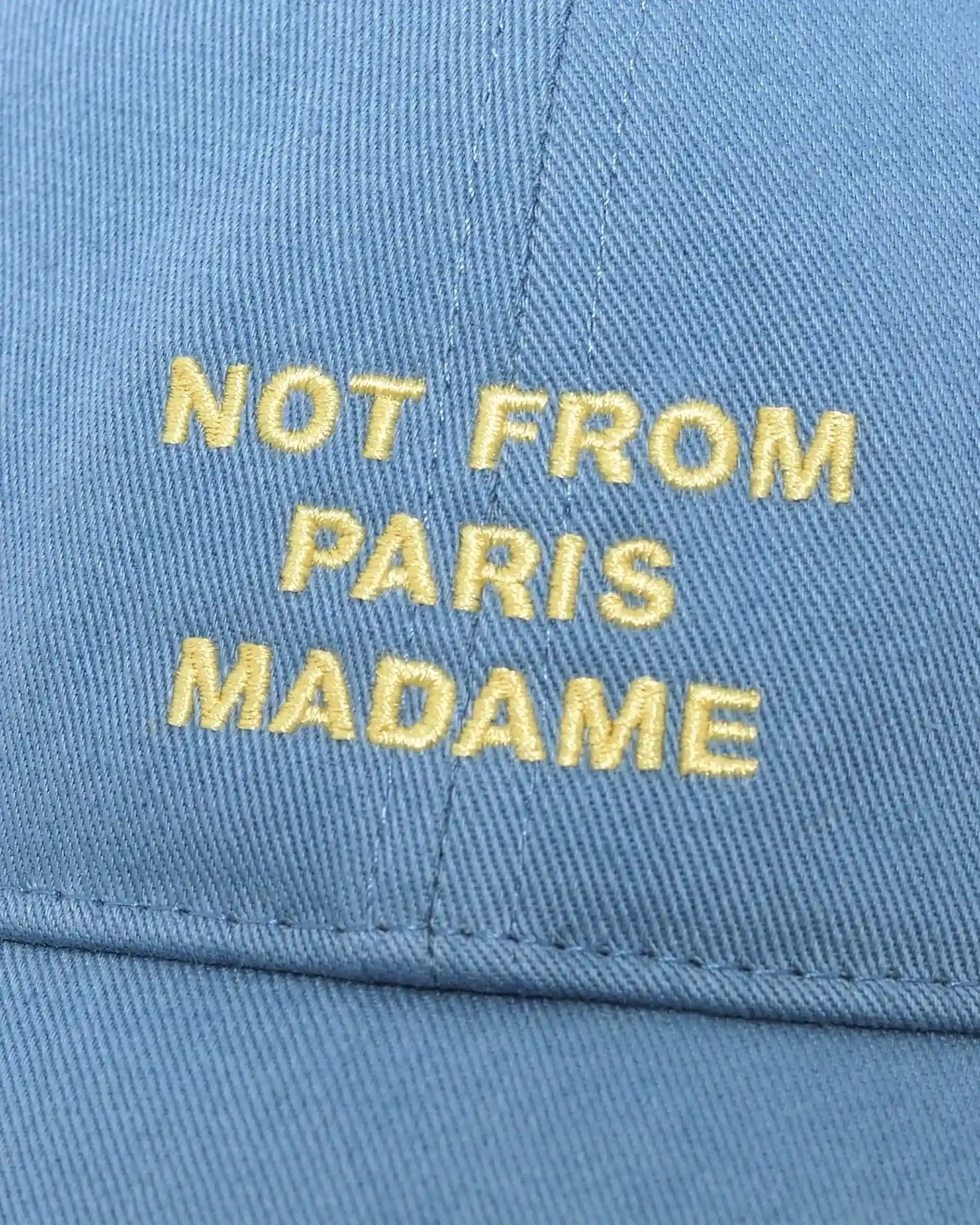 Drôle De Monsieur Slogan Cap blau Baumwolle 6-Panel