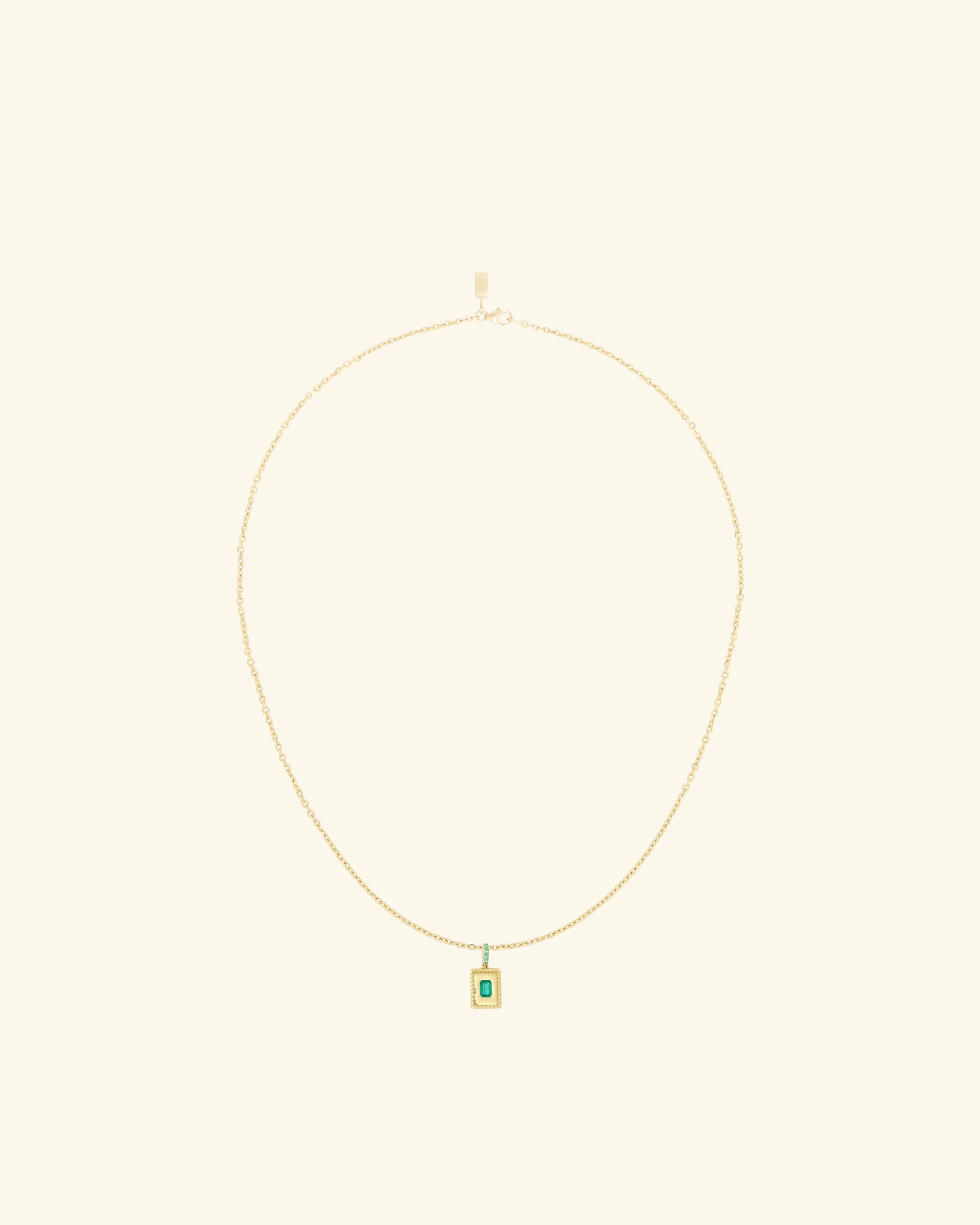 Drôle De Monsieur Pendentif Emeraude Anhänger Gold Smaragd