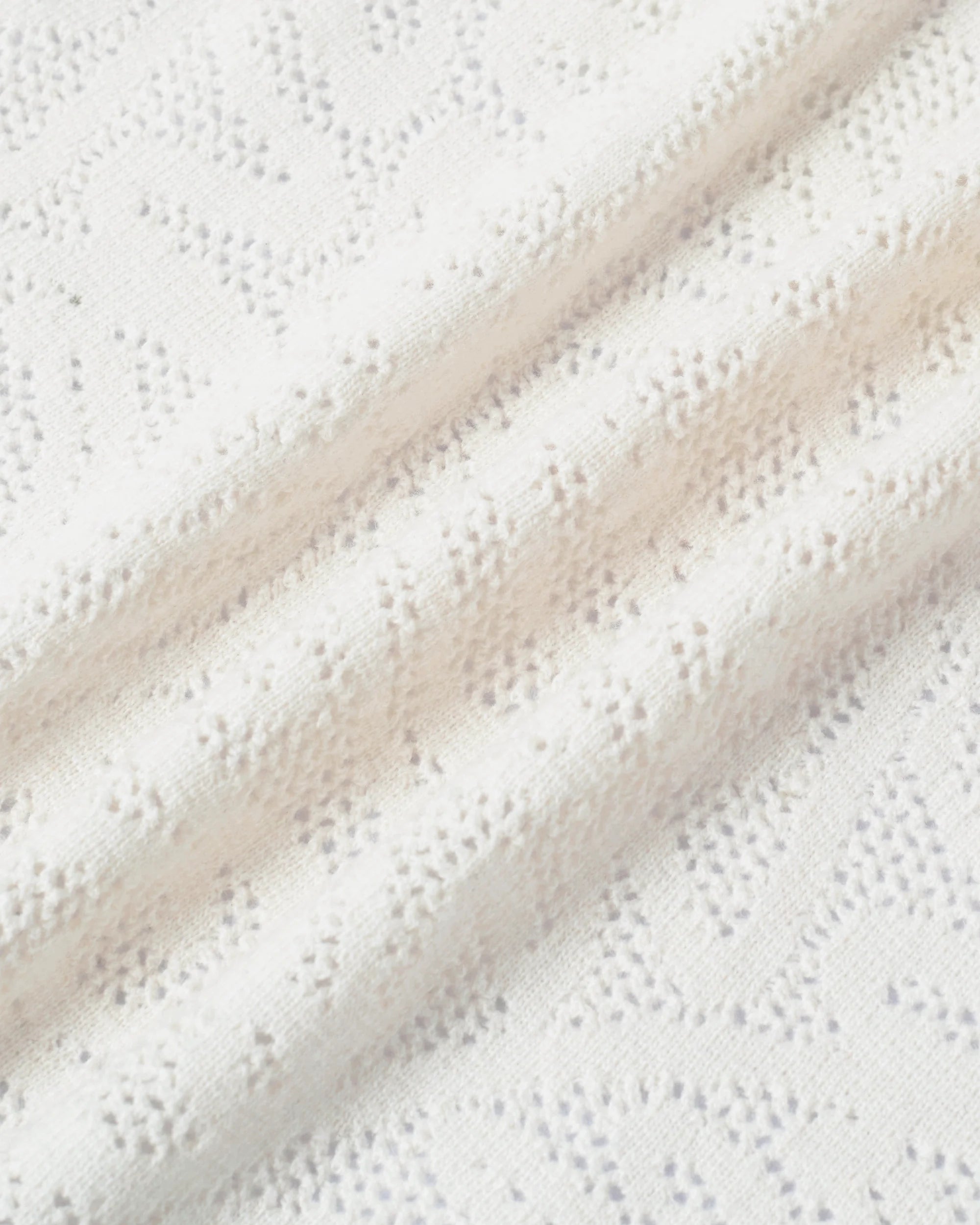 Drôle De Monsieur Lace Strickpolo offwhite Wolle