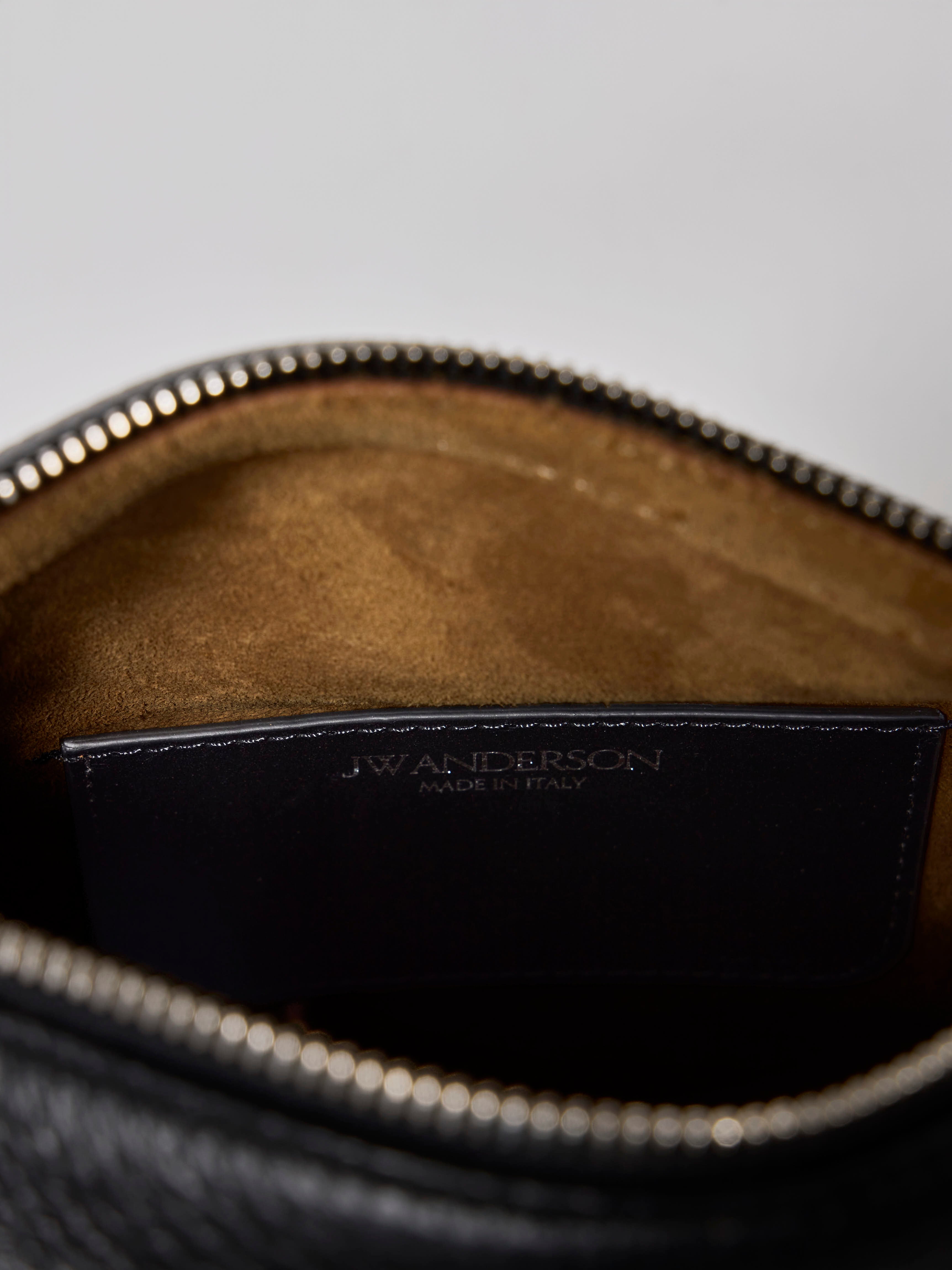 J.W.Anderson Messenger Loafer Bag Schwarz Leder Small