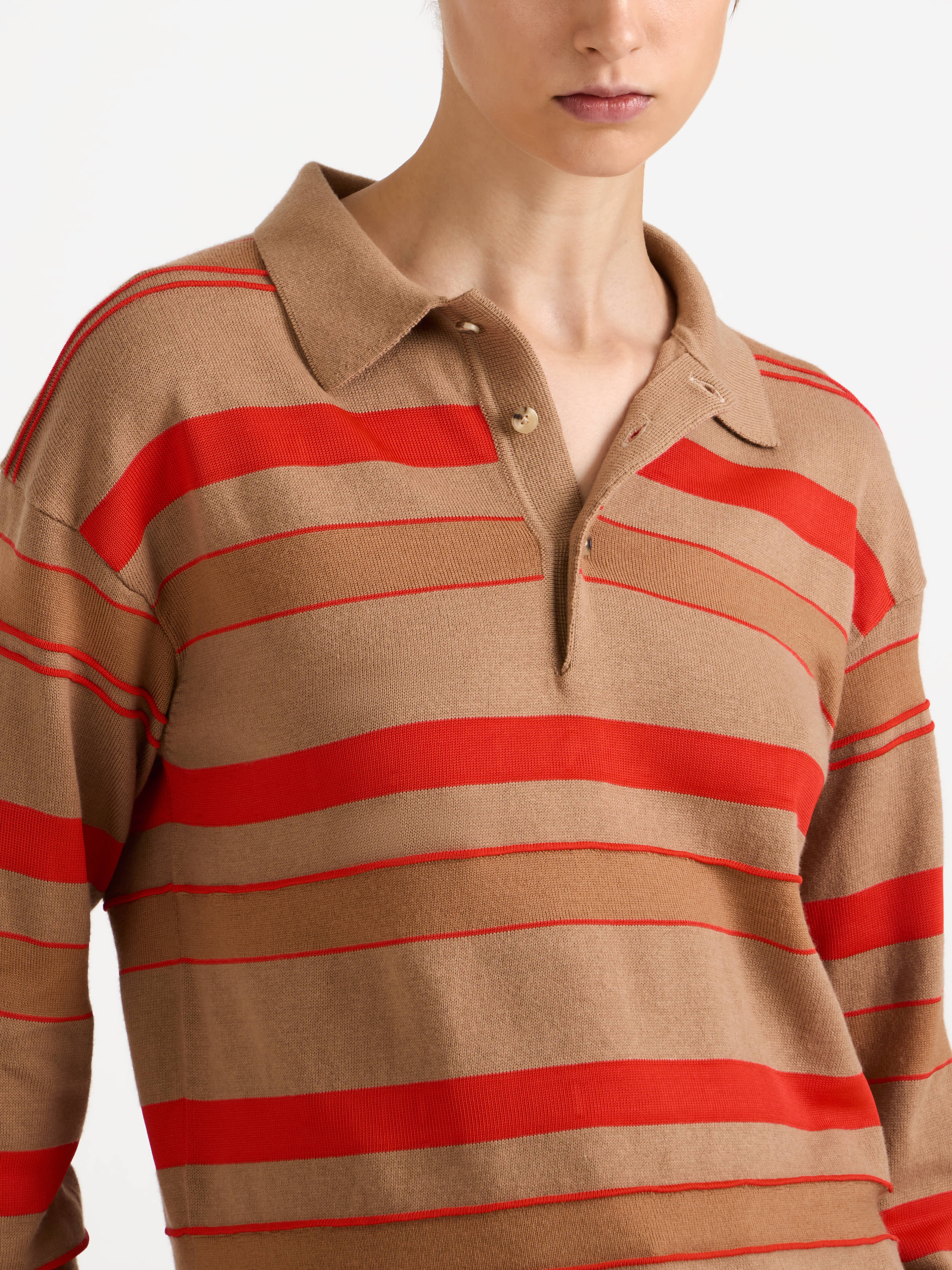 J.W. Anderson Knitwear Rugby Polo Top Damen gestreift