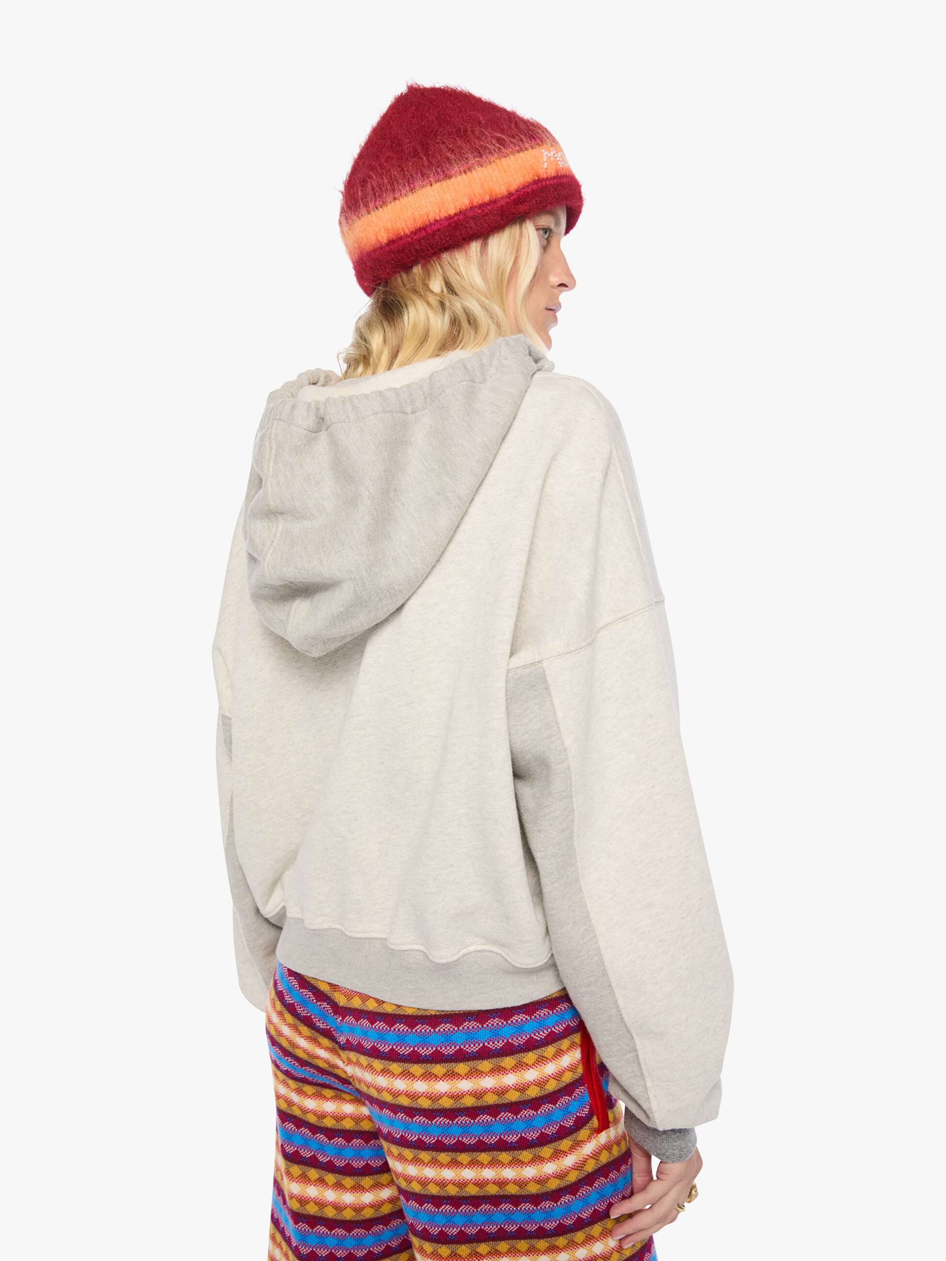 Mother Half Base Hoodie Sweatshirt Hellgrau Light Heather Grey