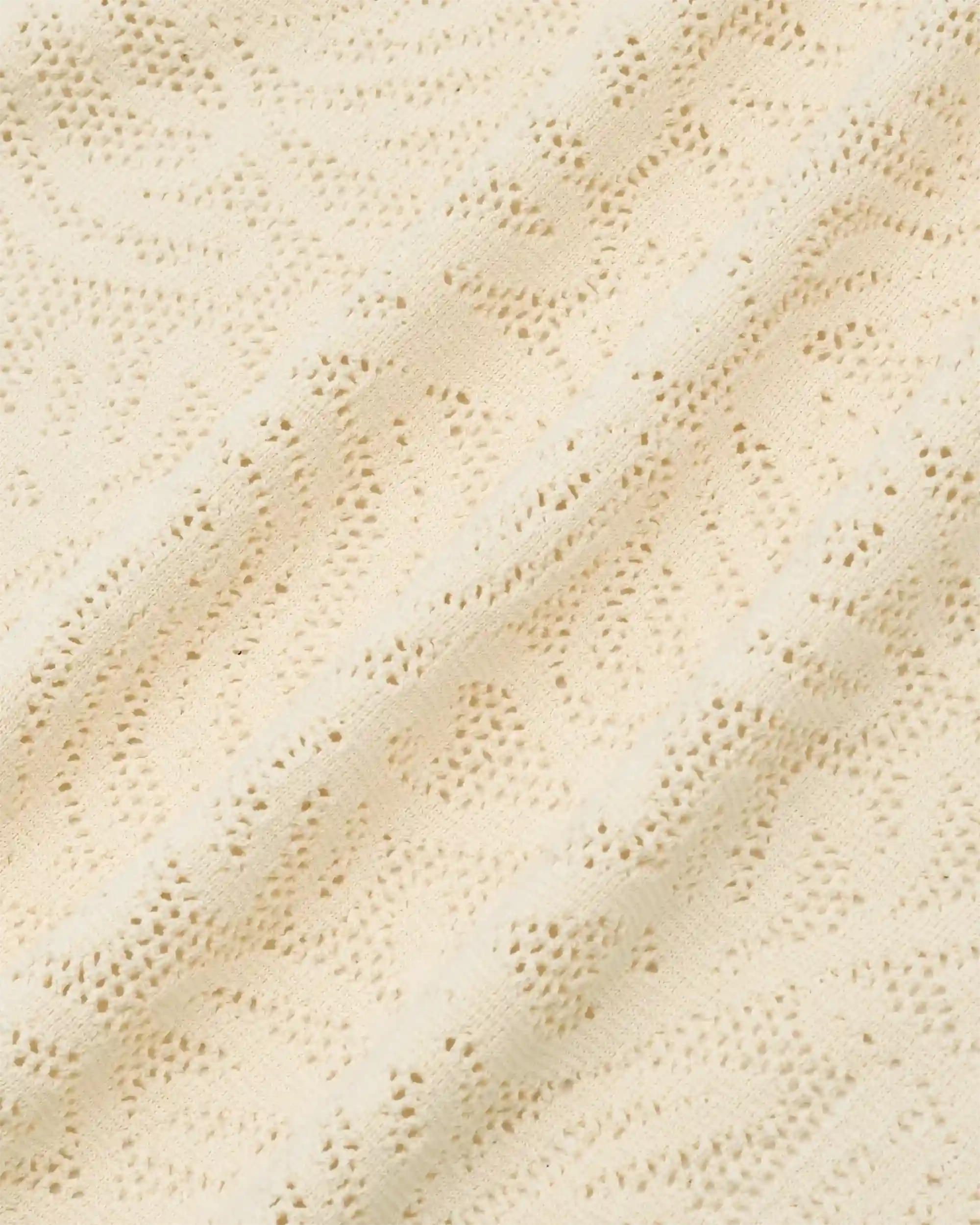 Drôle De Monsieur Dentelle Strickhemd Off-White Baumwolle