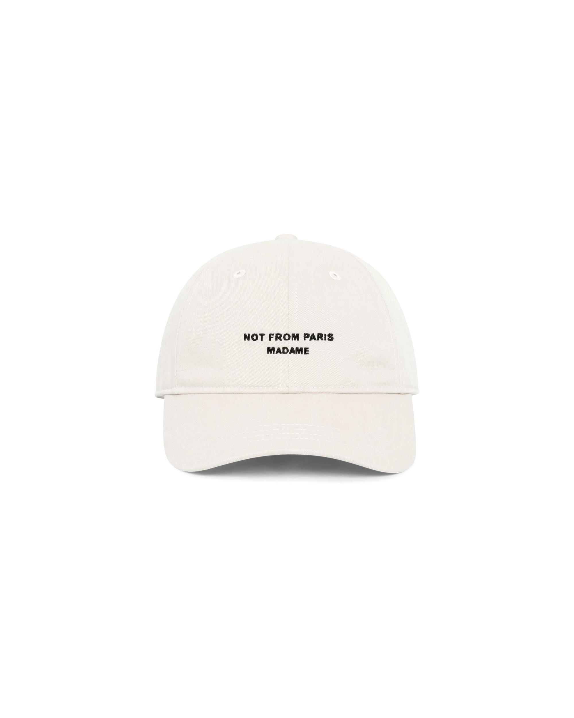 Drôle De Monsieur Slogan Cap Basecap Off-White Baumwolle