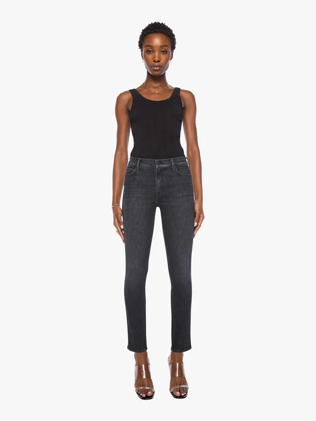 Mother Denim The Mid Rise Dazzler Skimp Jeans Schwarz