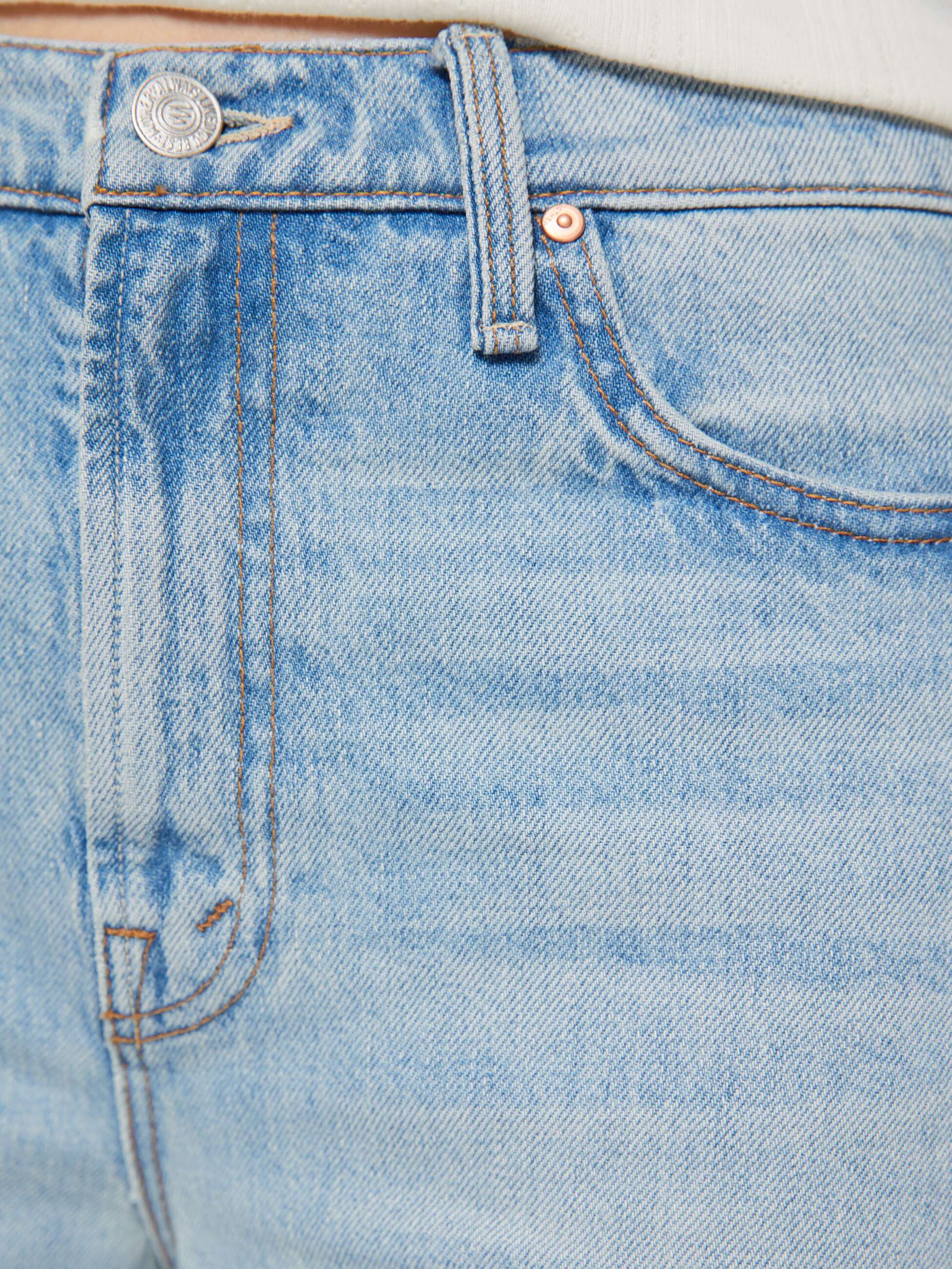 Mother Dodger Flood Jeans This Is How I Roll Hellblau