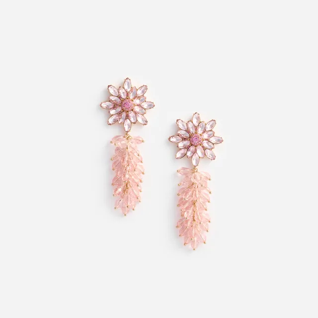 Self Portrait Pink Crystal Cluster Flower Ohrringe One Size rosa