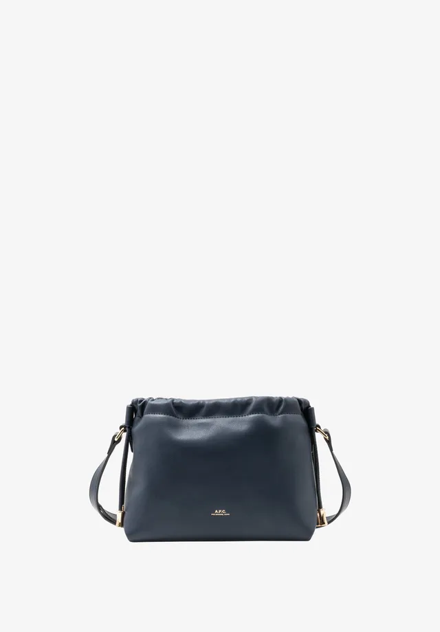 A.P.C. Ninon Mini Umhängetasche blau 22x17