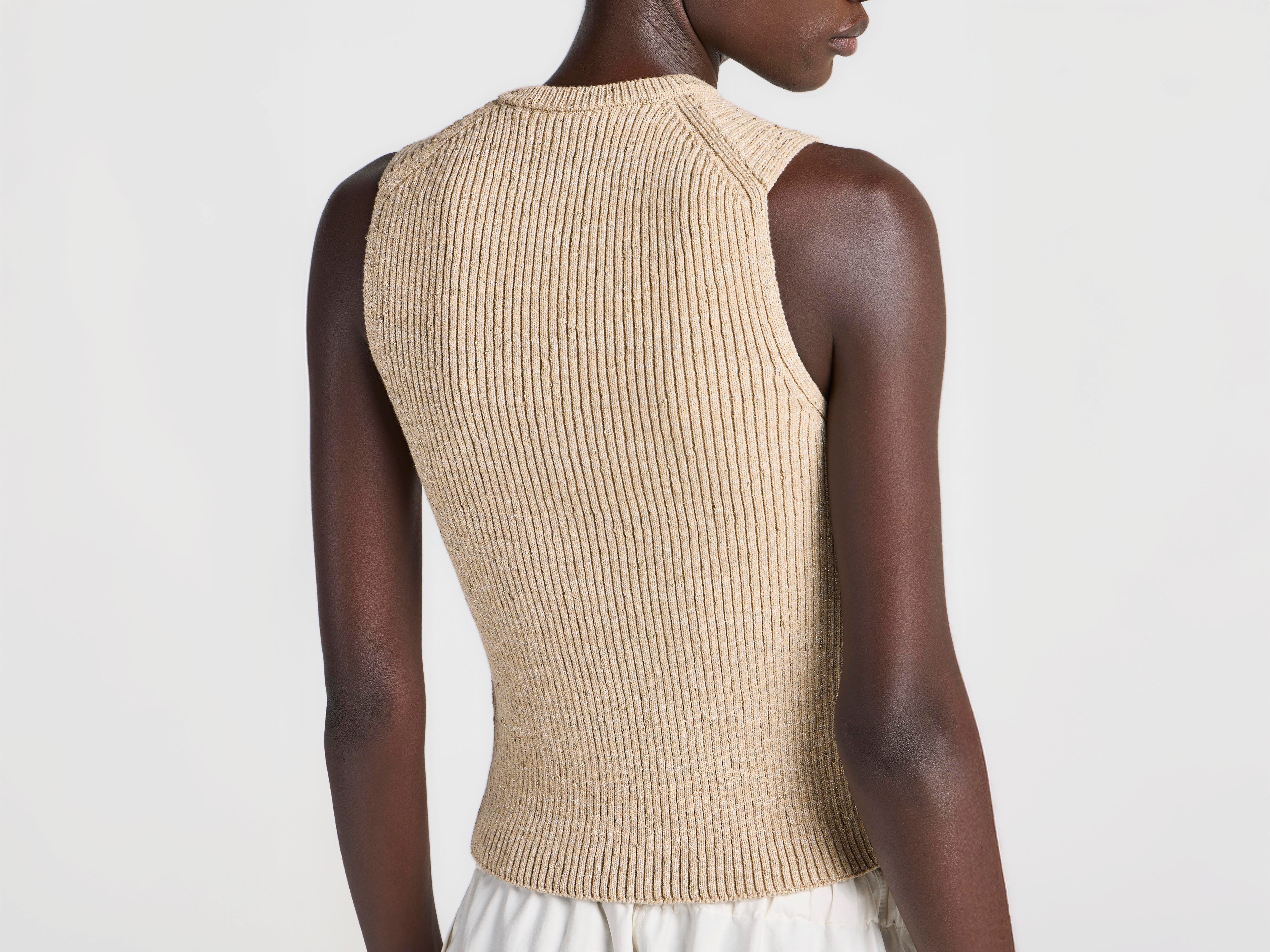 J.W.Anderson Zip Tank Top Trägertop Sand Damen