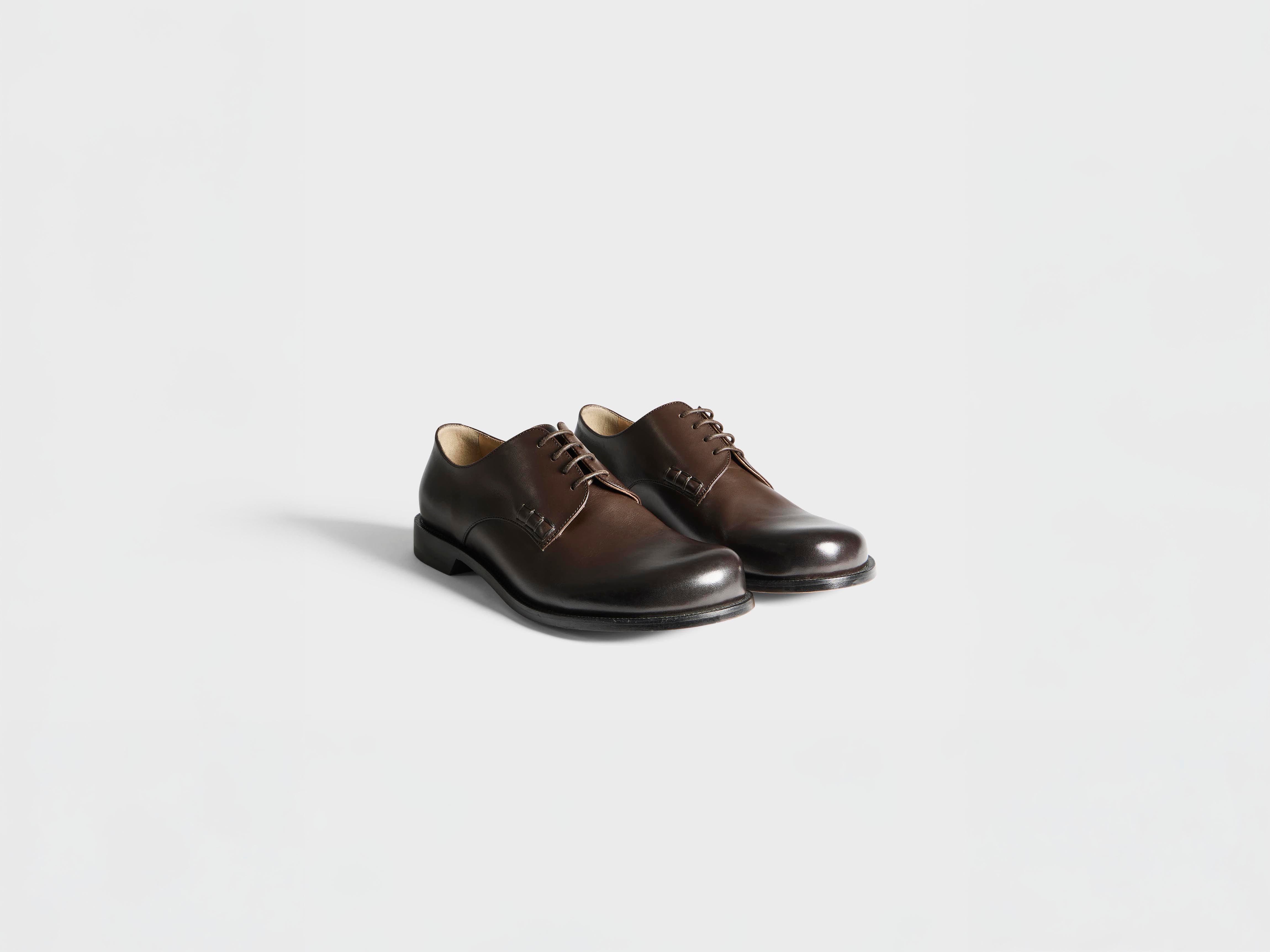 J.W.Anderson Loafer Derby Halbschuh Schokobraun Leder