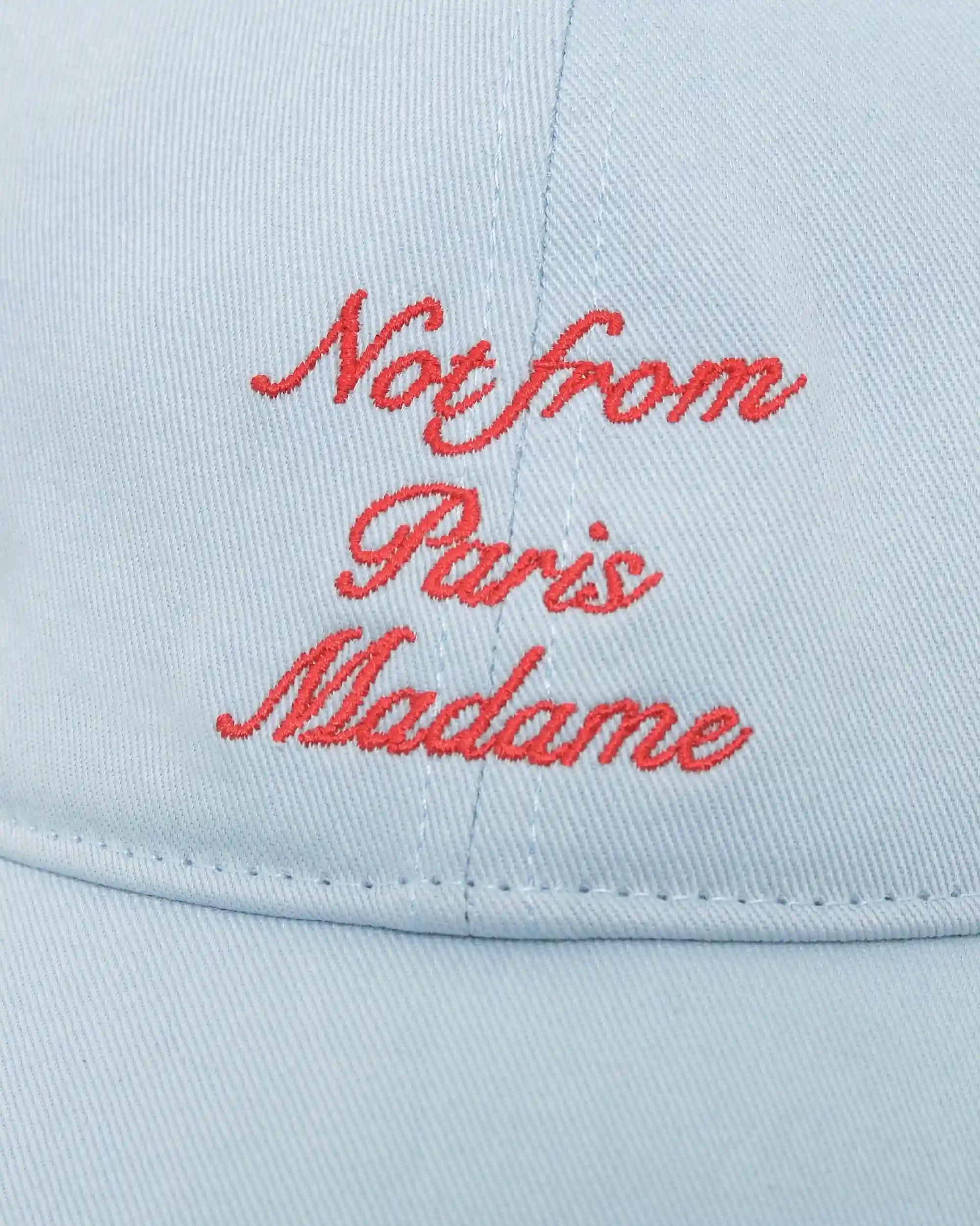 Drôle De Monsieur Casquette Slogan Calligraphy Cap Hellblau OS