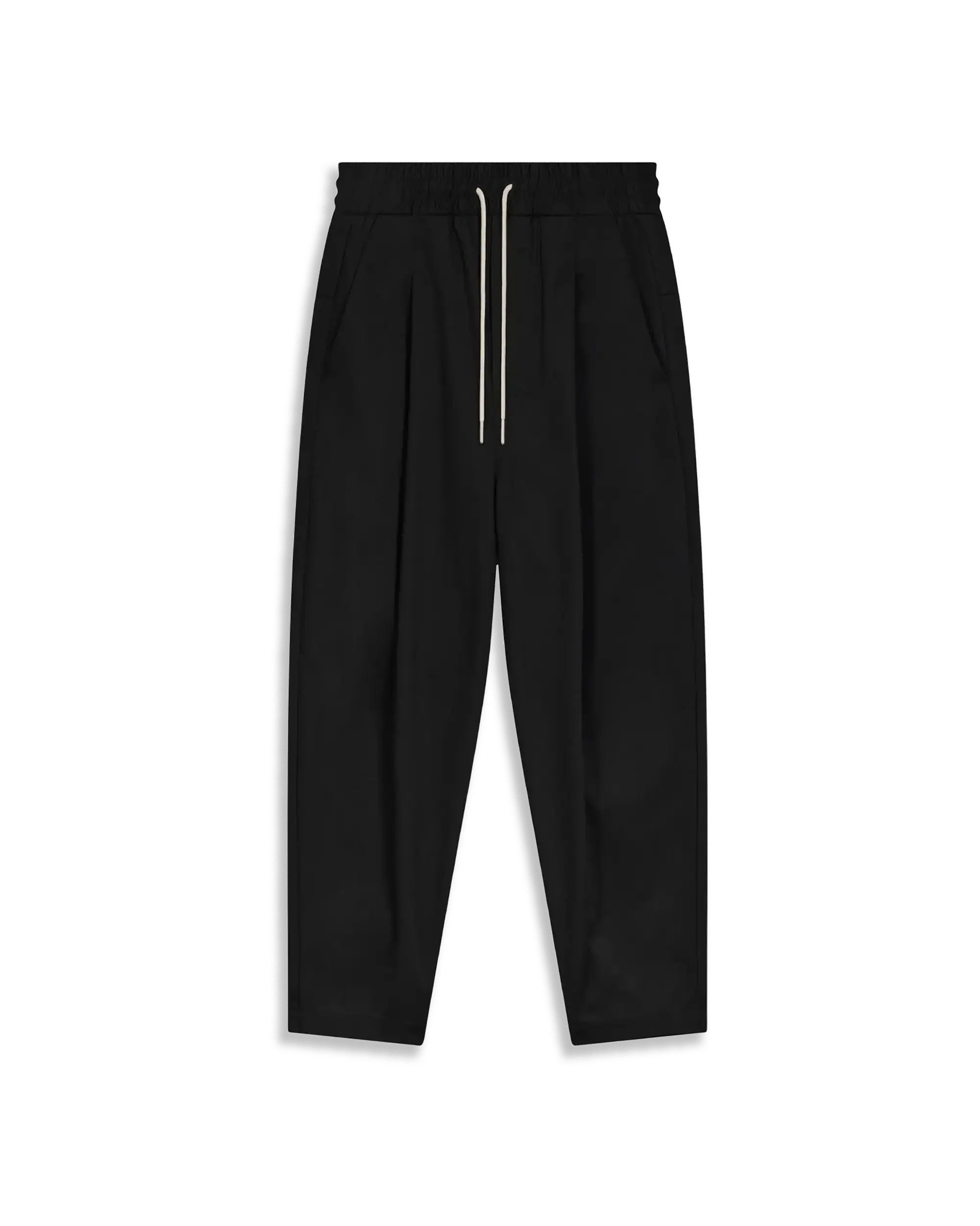 Drôle De Monsieur Le Pantalon Cropped Hose Schwarz Wolle