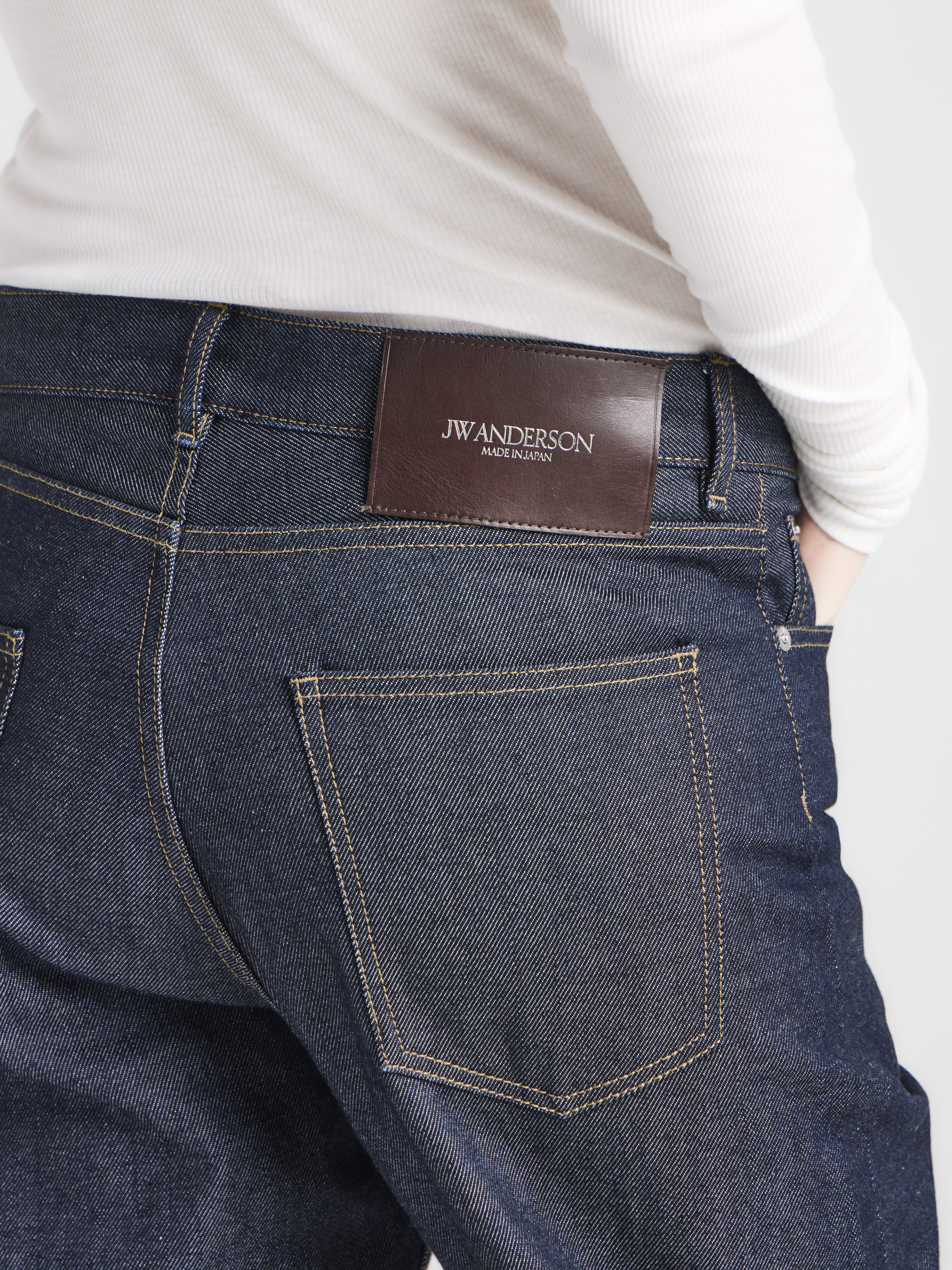 J.W.Anderson Straight Leg Jeans Indigo Raw Denim