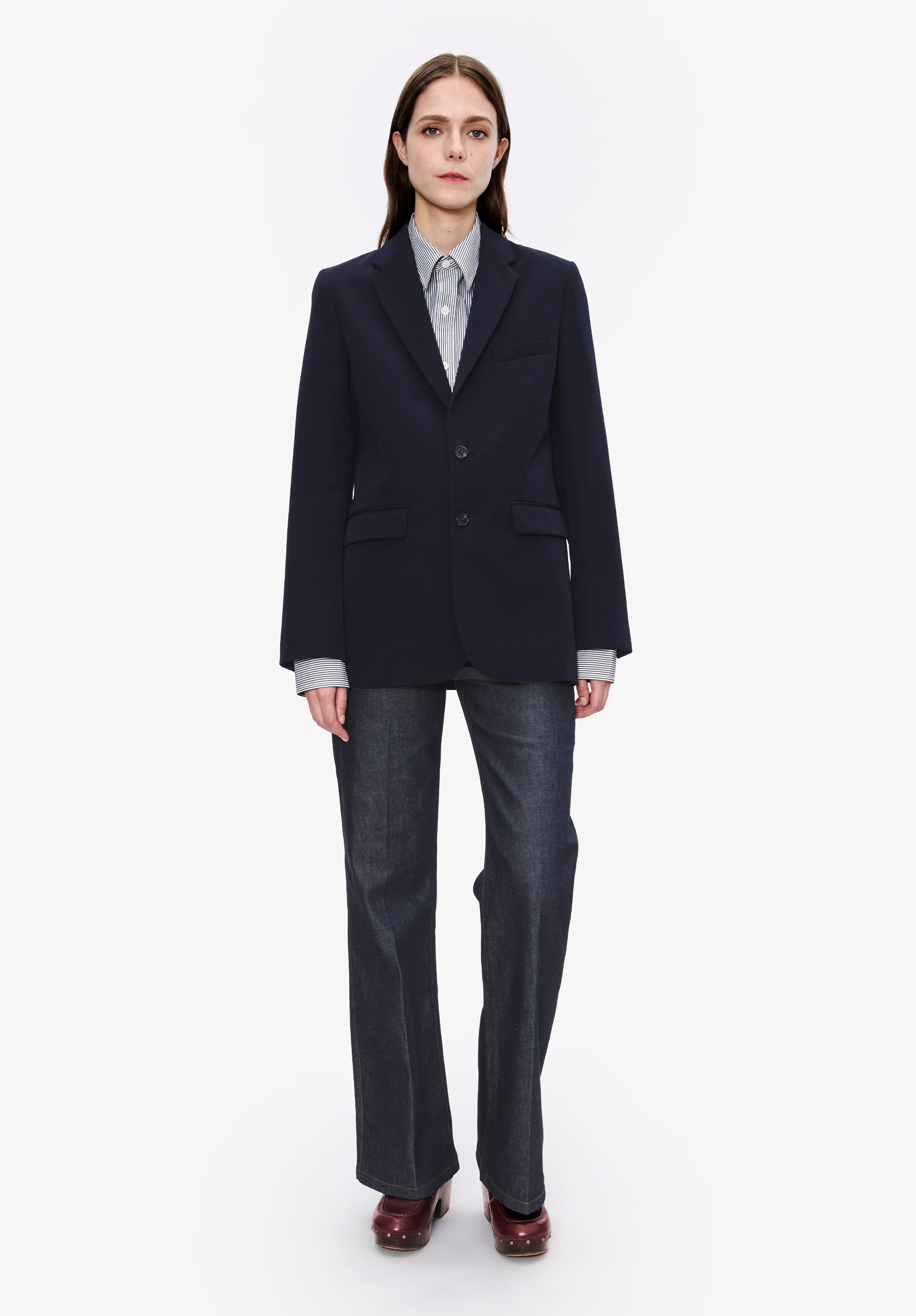 A.P.C. Annie Jacke Gerade 38 Viskosefutter Revers
