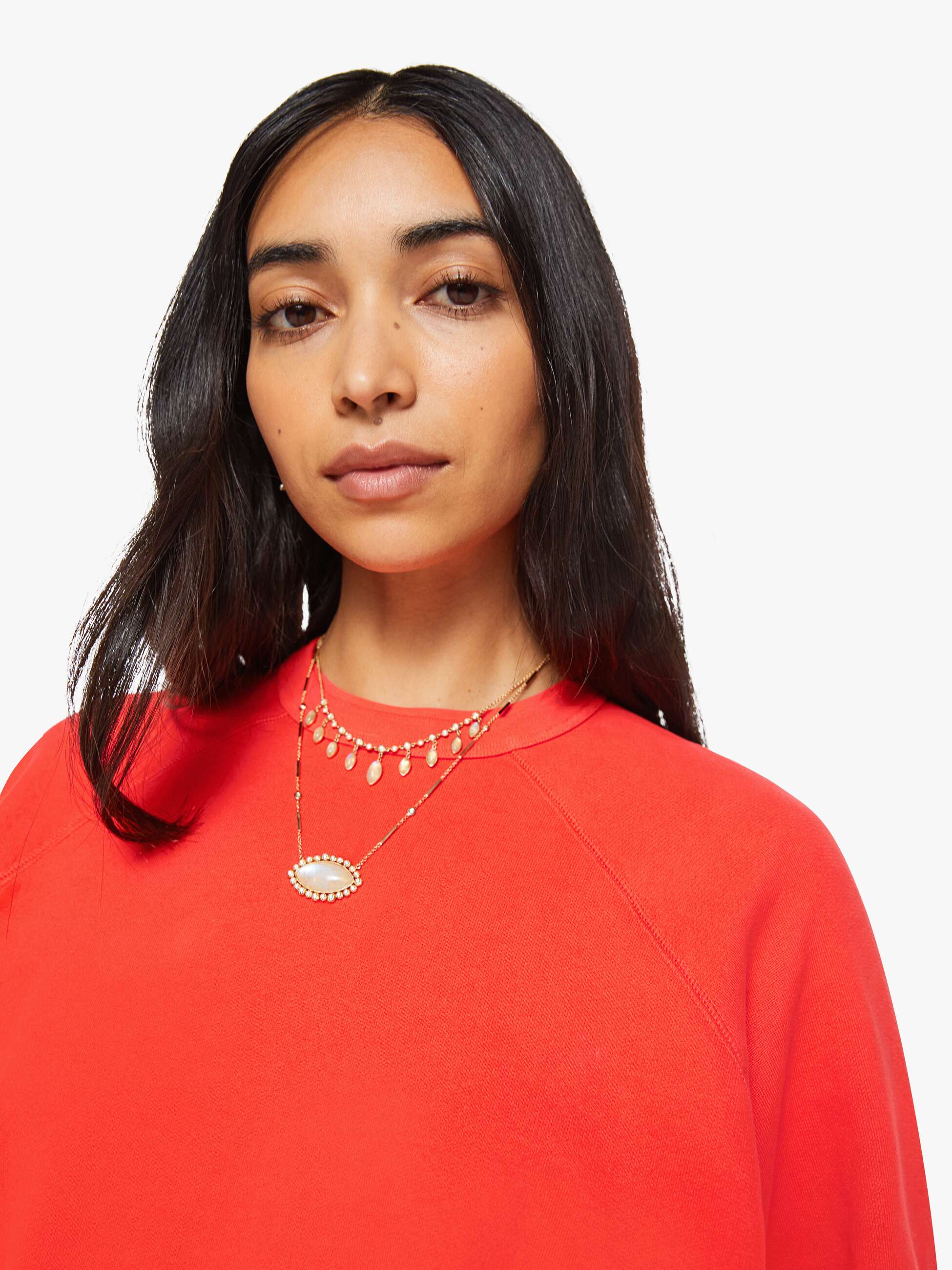 Mother Biggie Concert Sweatshirt Mandarin Red
