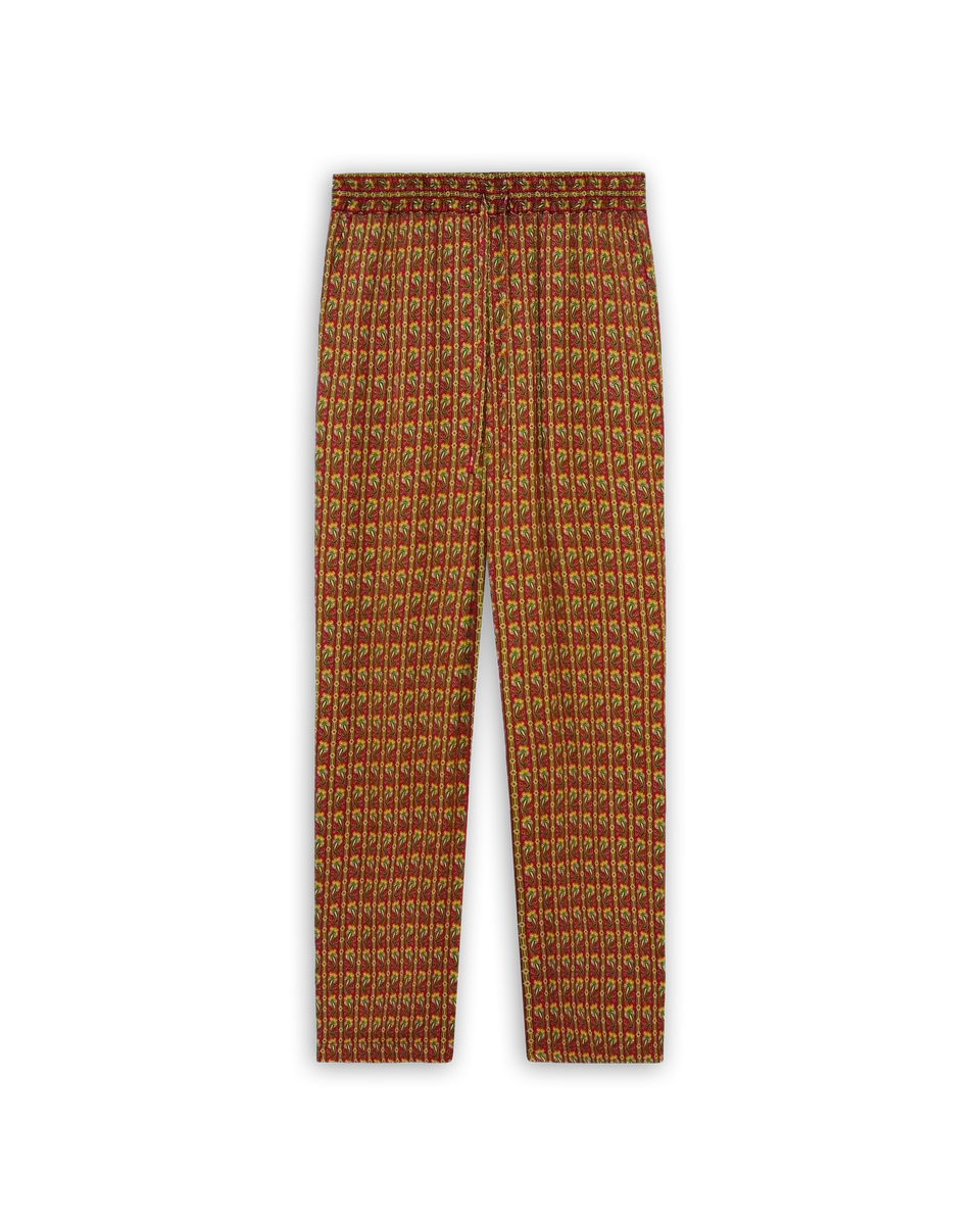 Drôle De Monsieur Pantalon Paisley Viscose Hose rot