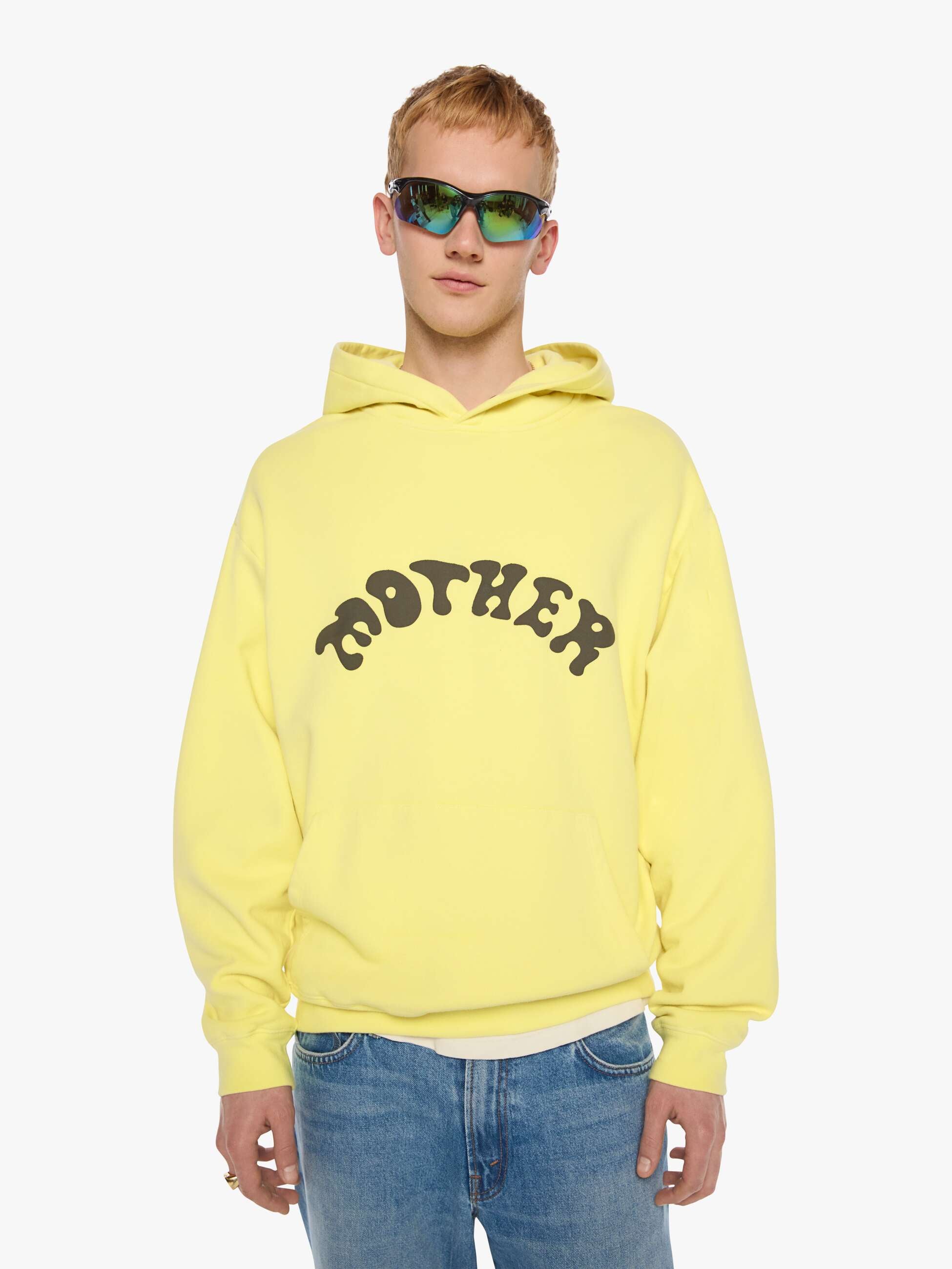 Mother Oversized Hoodie Gooey gelb Baumwolle