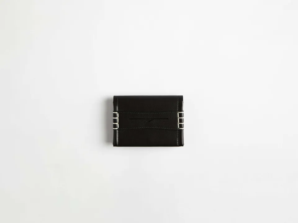 J.W. Anderson Penny Loafer Kartenetui Leder Schwarz