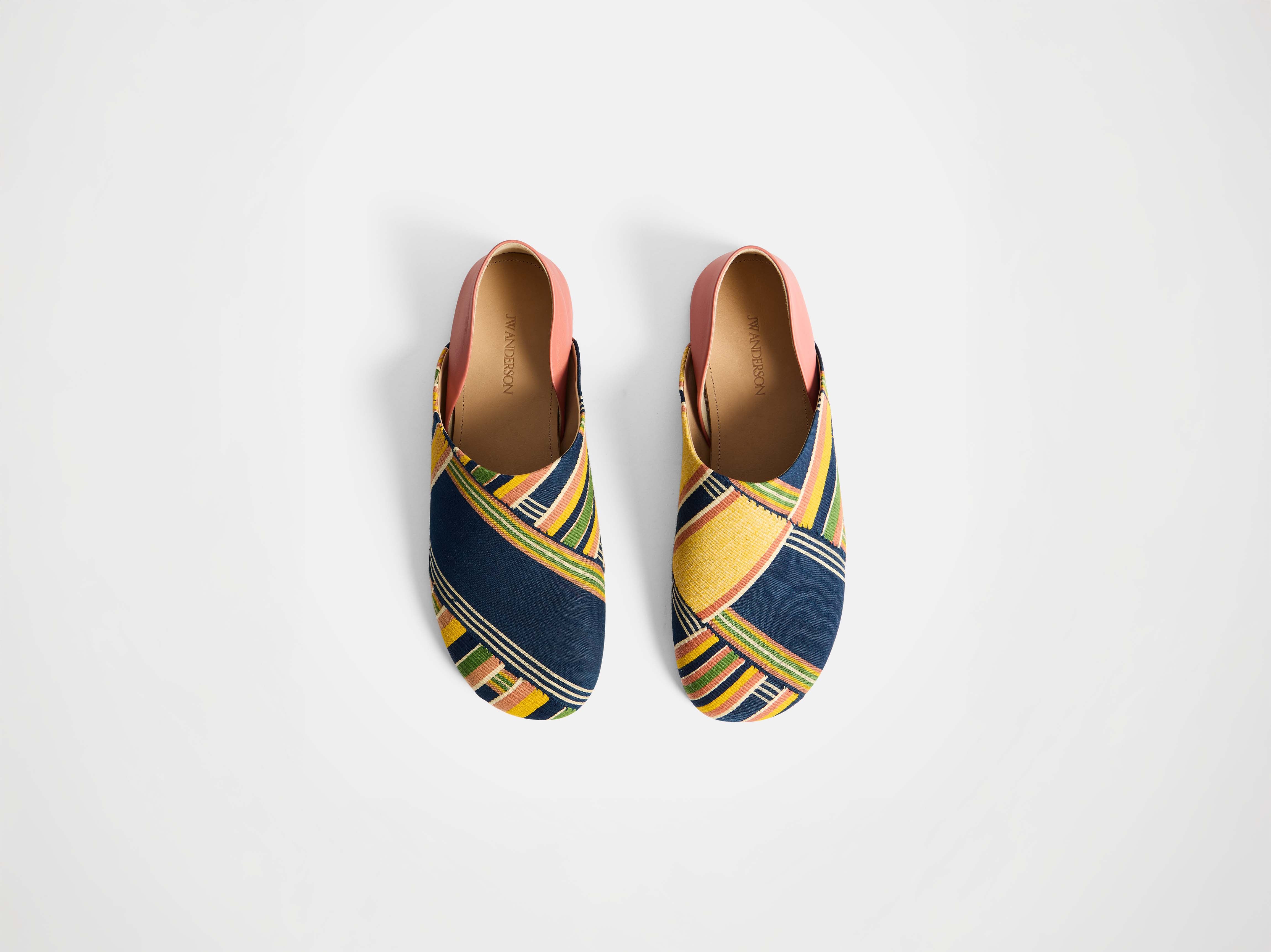 J.W.Anderson Slipper Mules Pantoletten Pink Multi Jacquard