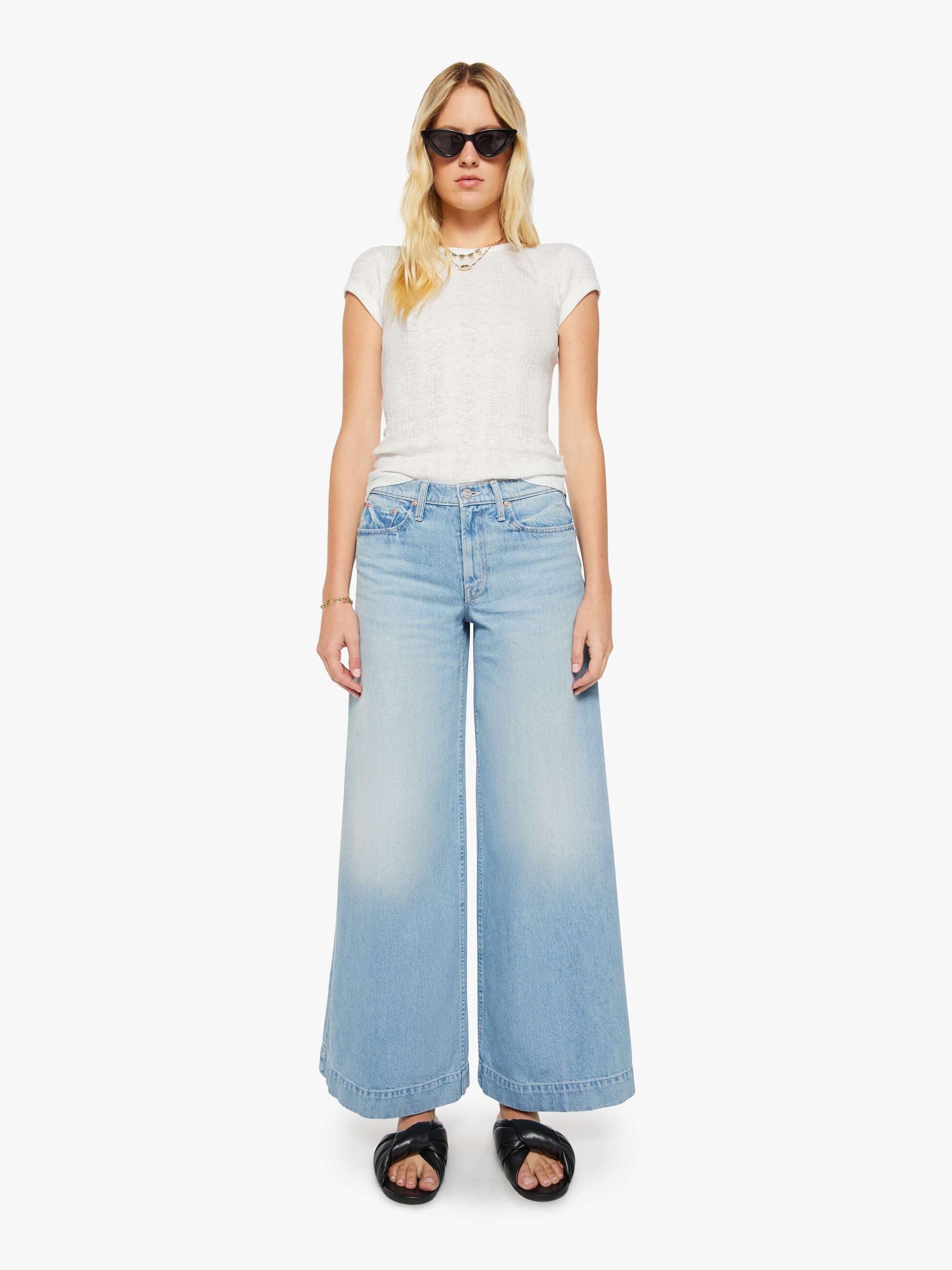 Mother Headliner Sneak Jeans Head Rush hellblau