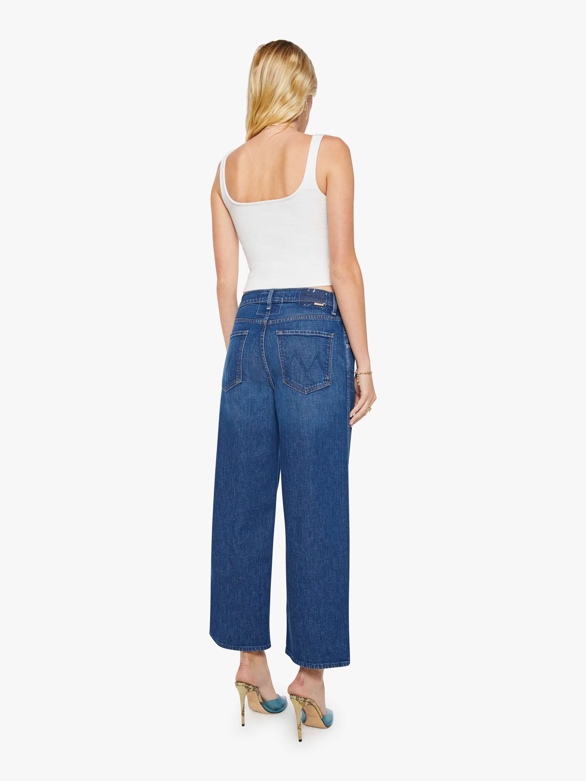 Mother The Delinquent Ankle Jeans Made In The Shade Dunkelblau