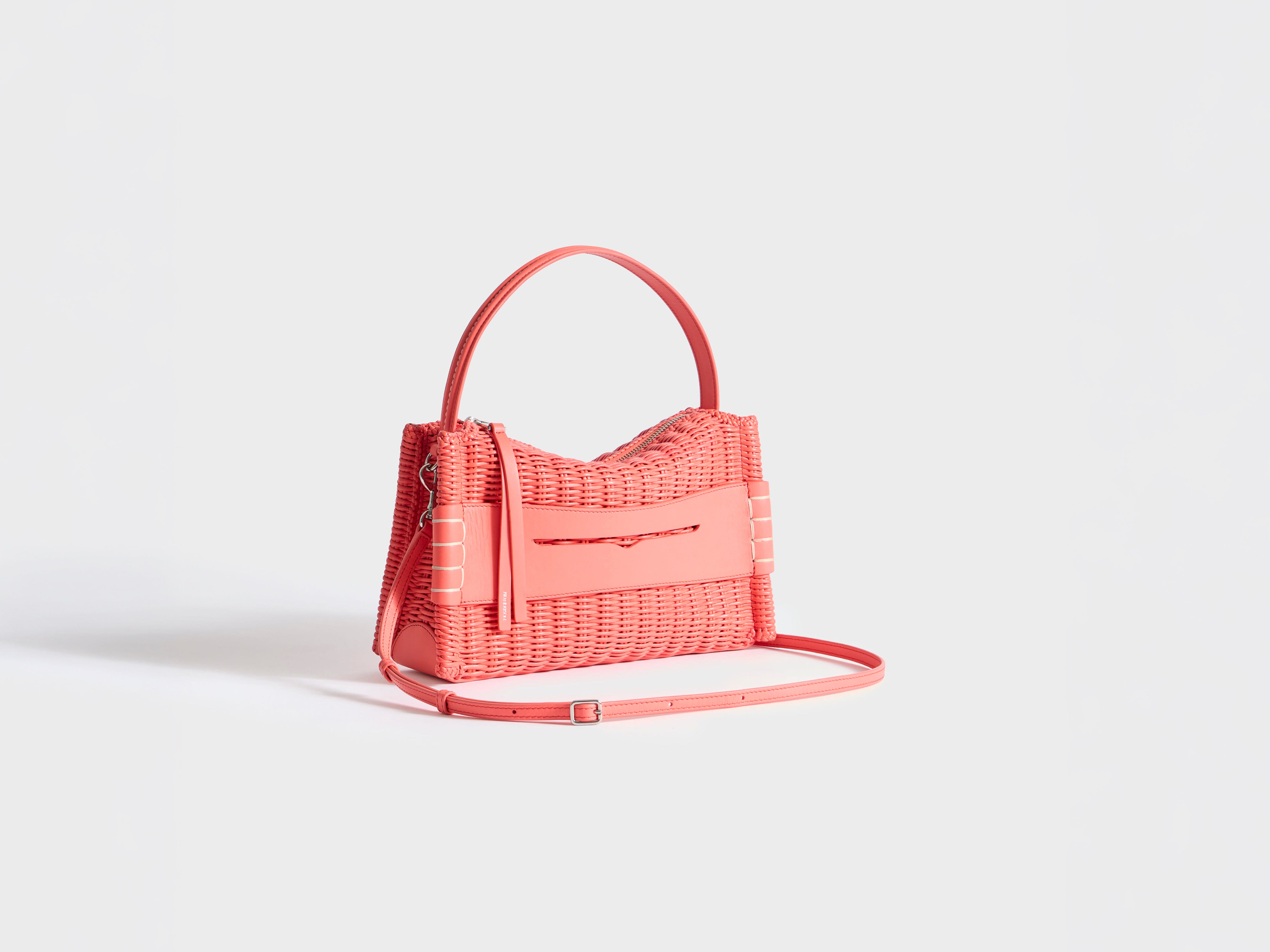 J.W.Anderson Loafer Bag Tasche Koralle Geflochtenes Leder