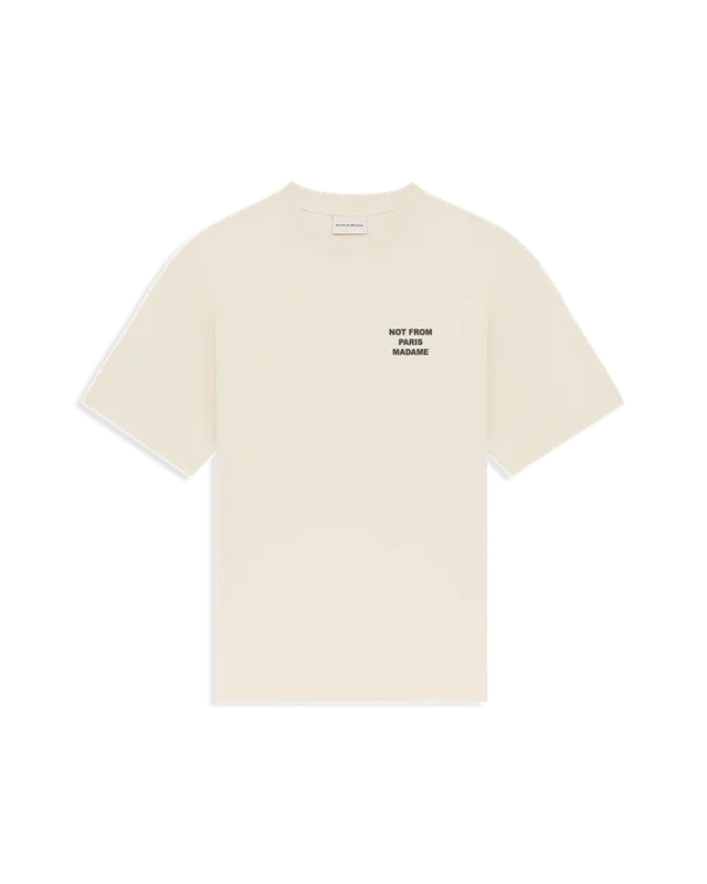 Drôle De Monsieur Le T-Shirt Slogan T-Shirt Mastic Beige