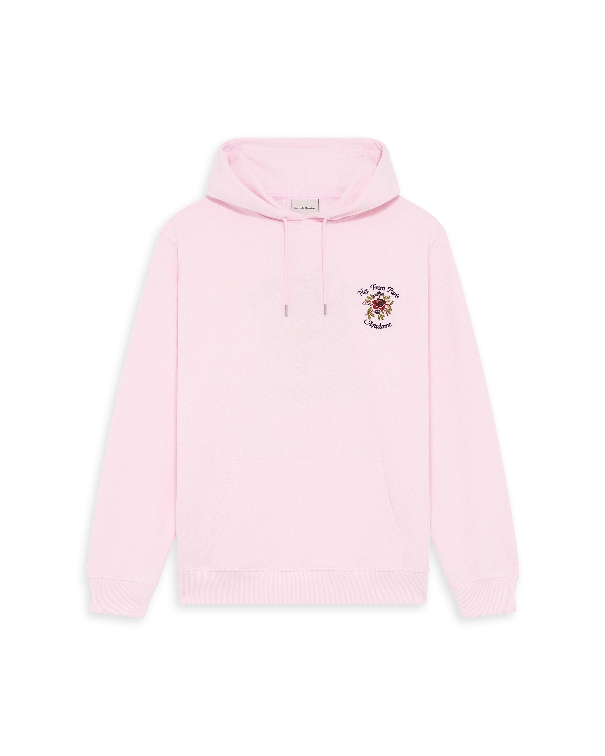 Drôle De Monsieur Hoodie Slogan Rose Hoodie hellrosa Baumwolle