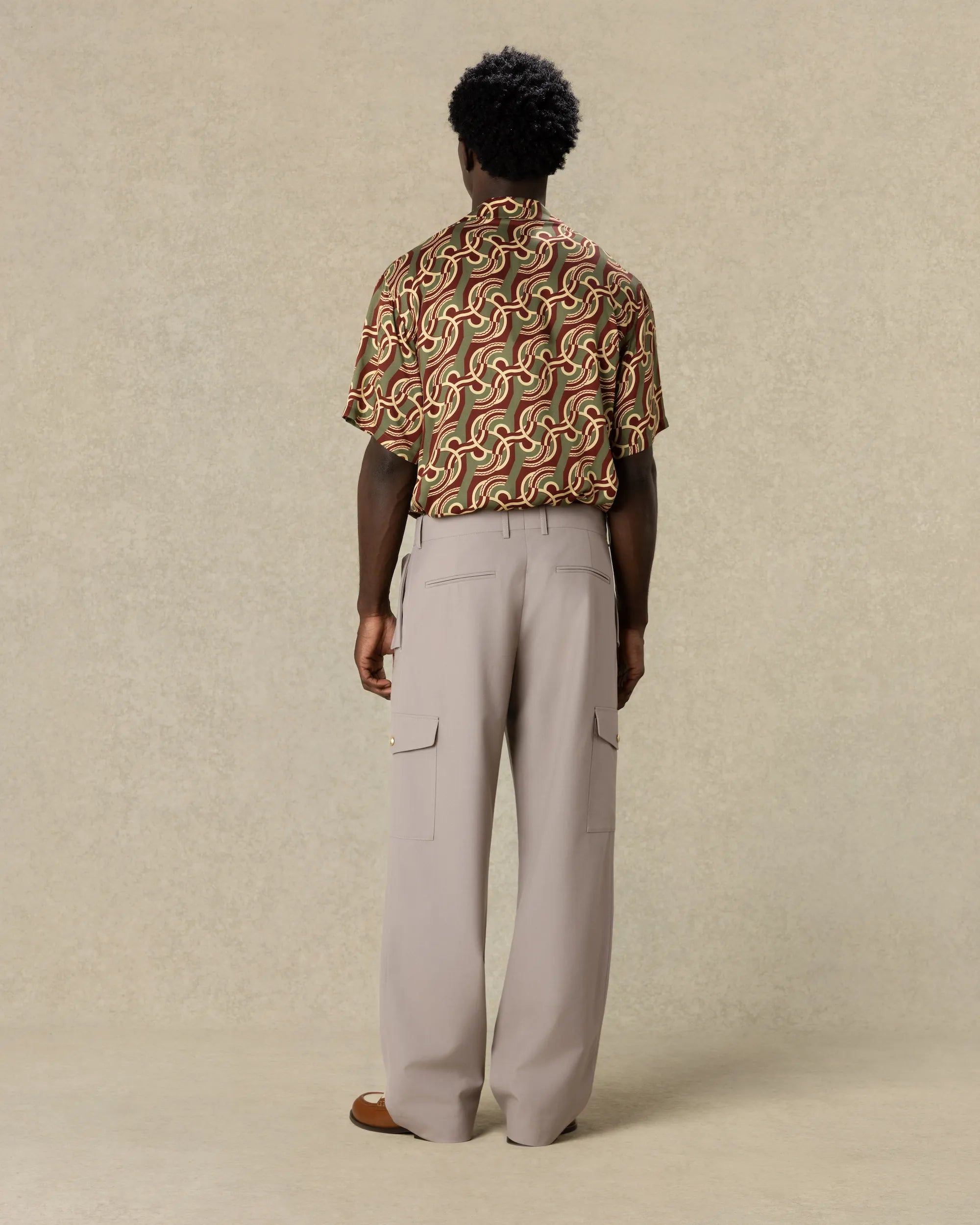 Drôle De Monsieur Cargo Pants Cargohose Sand Wollmix