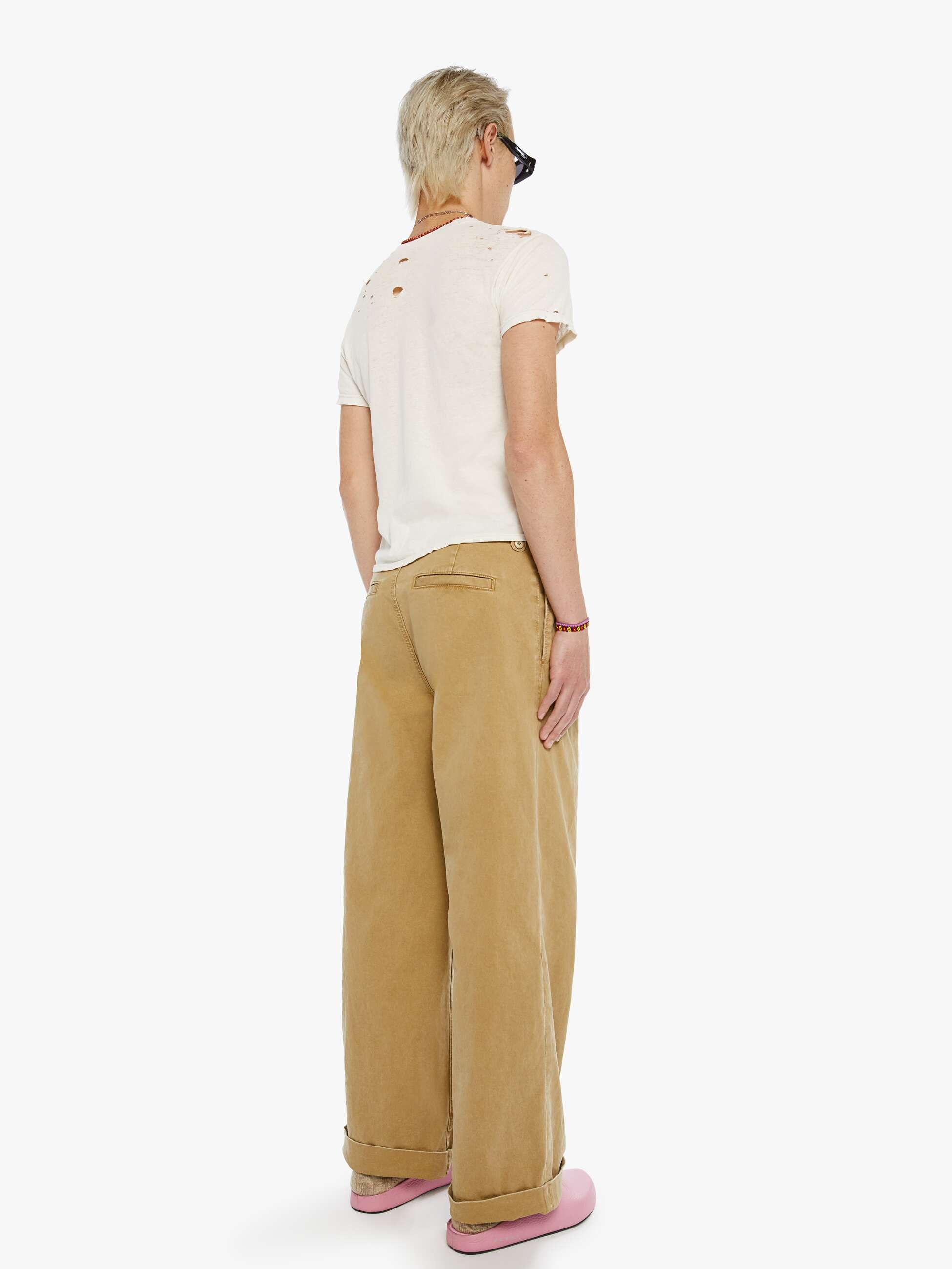 Mother The Head Honcho Hose Khaki Classic Straight Baumwolle