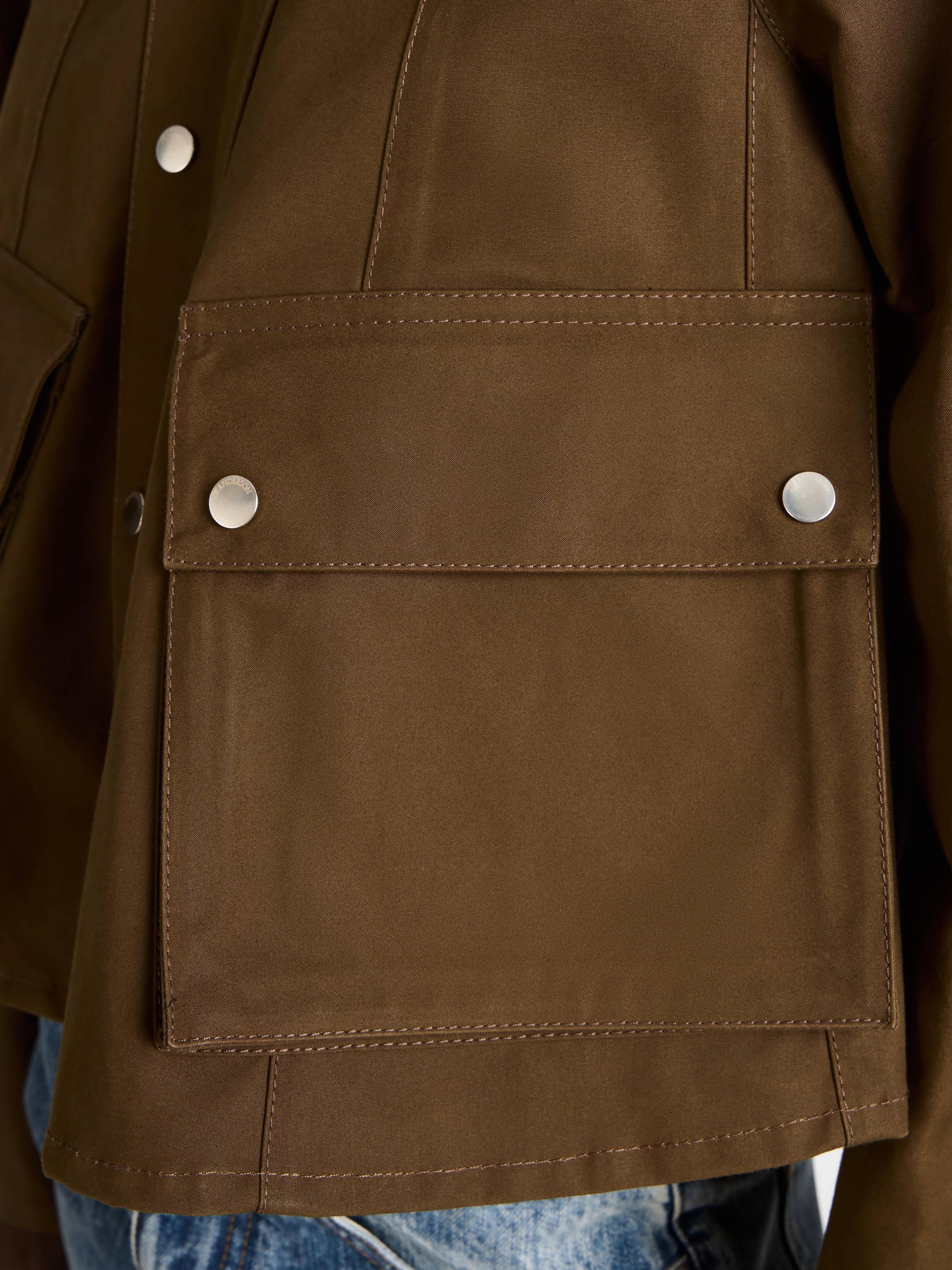 J.W.Anderson Coats Barn Jacket Damen Dunkeloliv Waxed