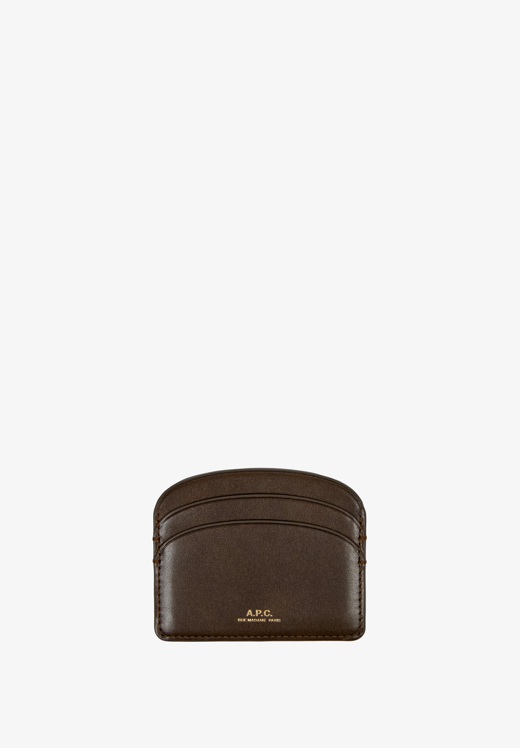 A.P.C. Demi-Lune Kartenetui Glattleder TU