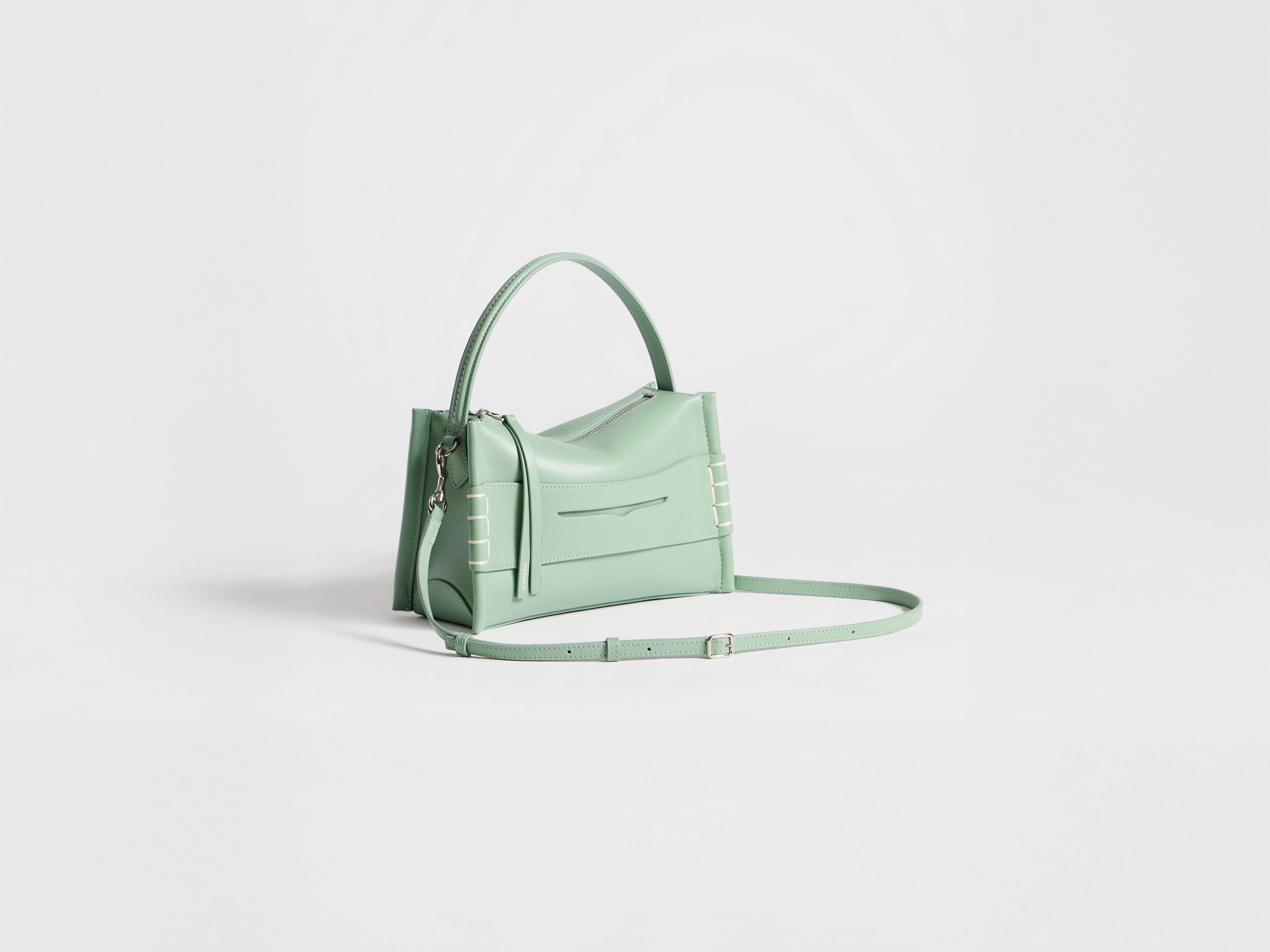 J.W.Anderson Small Loafer Bag Tasche Salbei Leder