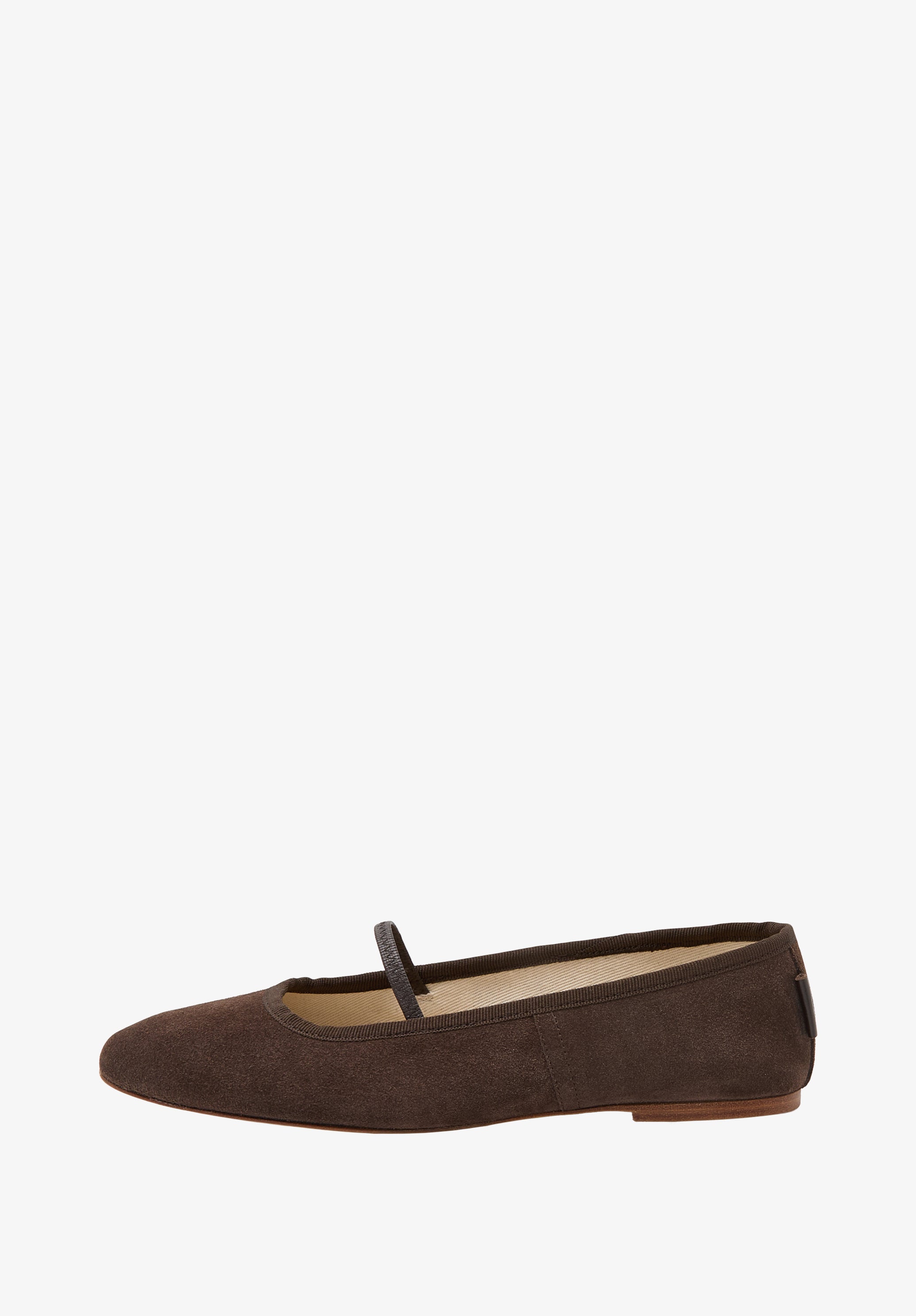 A.P.C. Ballerinas Spaltleder Wildleder Gr. 38 runde Kappe