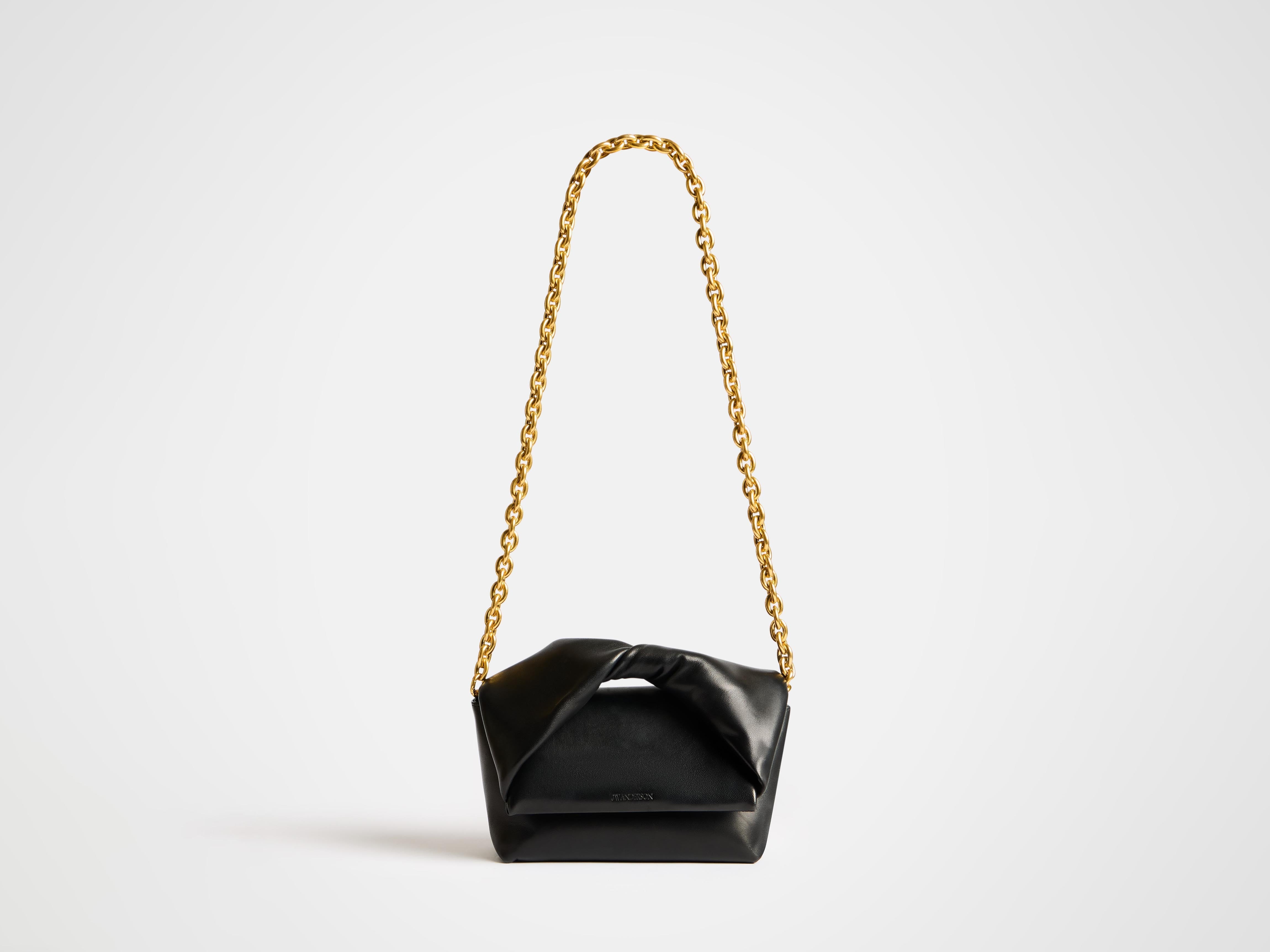 J.W.Anderson Twister Bag Medium Lederhandtasche Schwarz Nappa