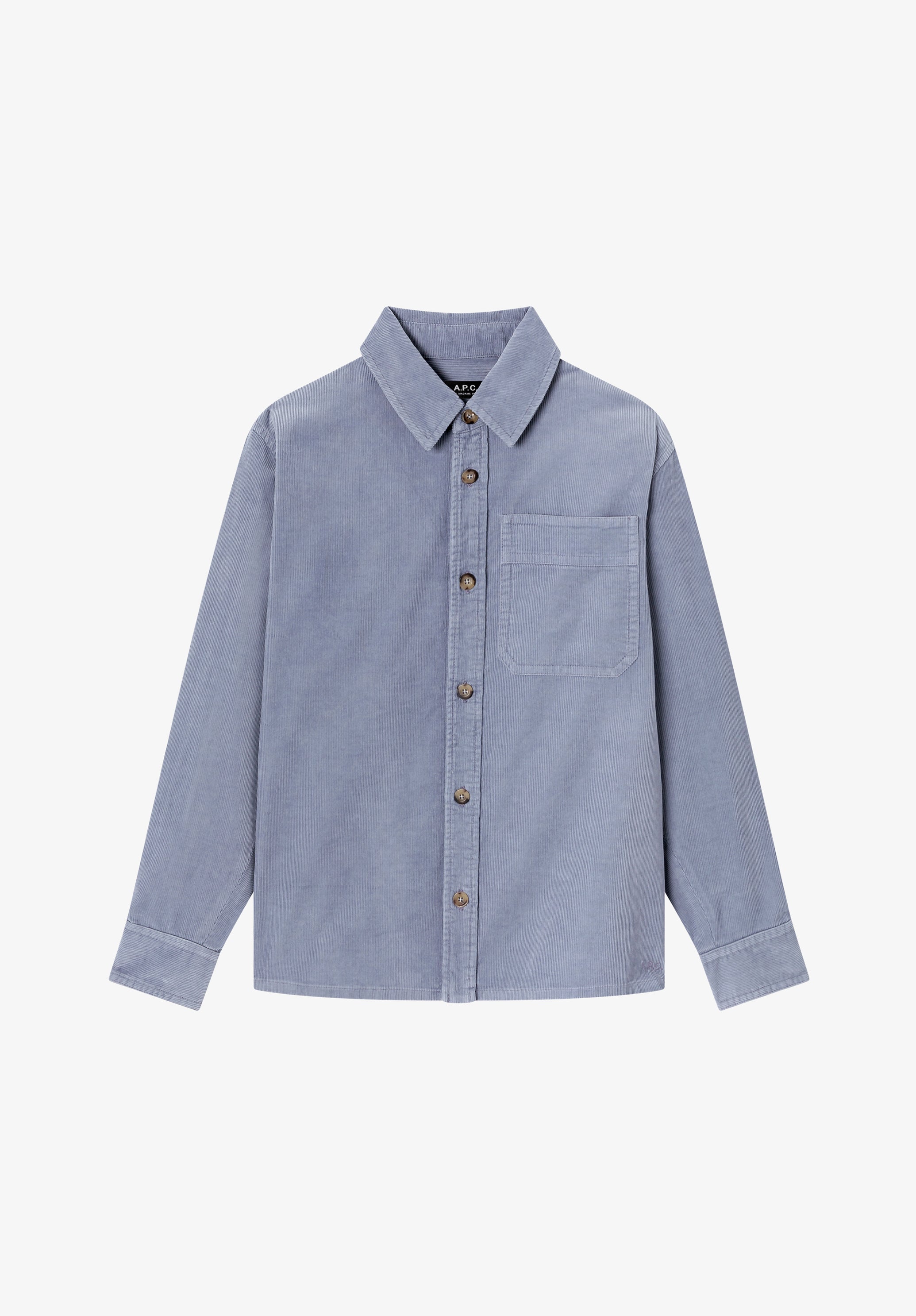 A.P.C. Overshirt Stone-washed Cord Überhemd L weit