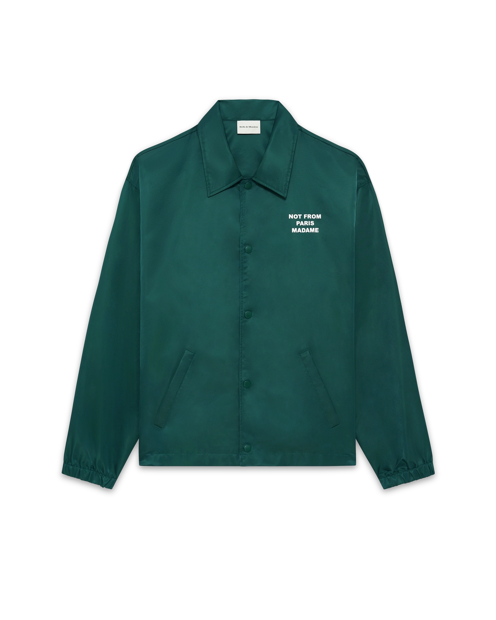 Drôle De Monsieur La Veste Slogan Jacke Dunkelgrün Nylon